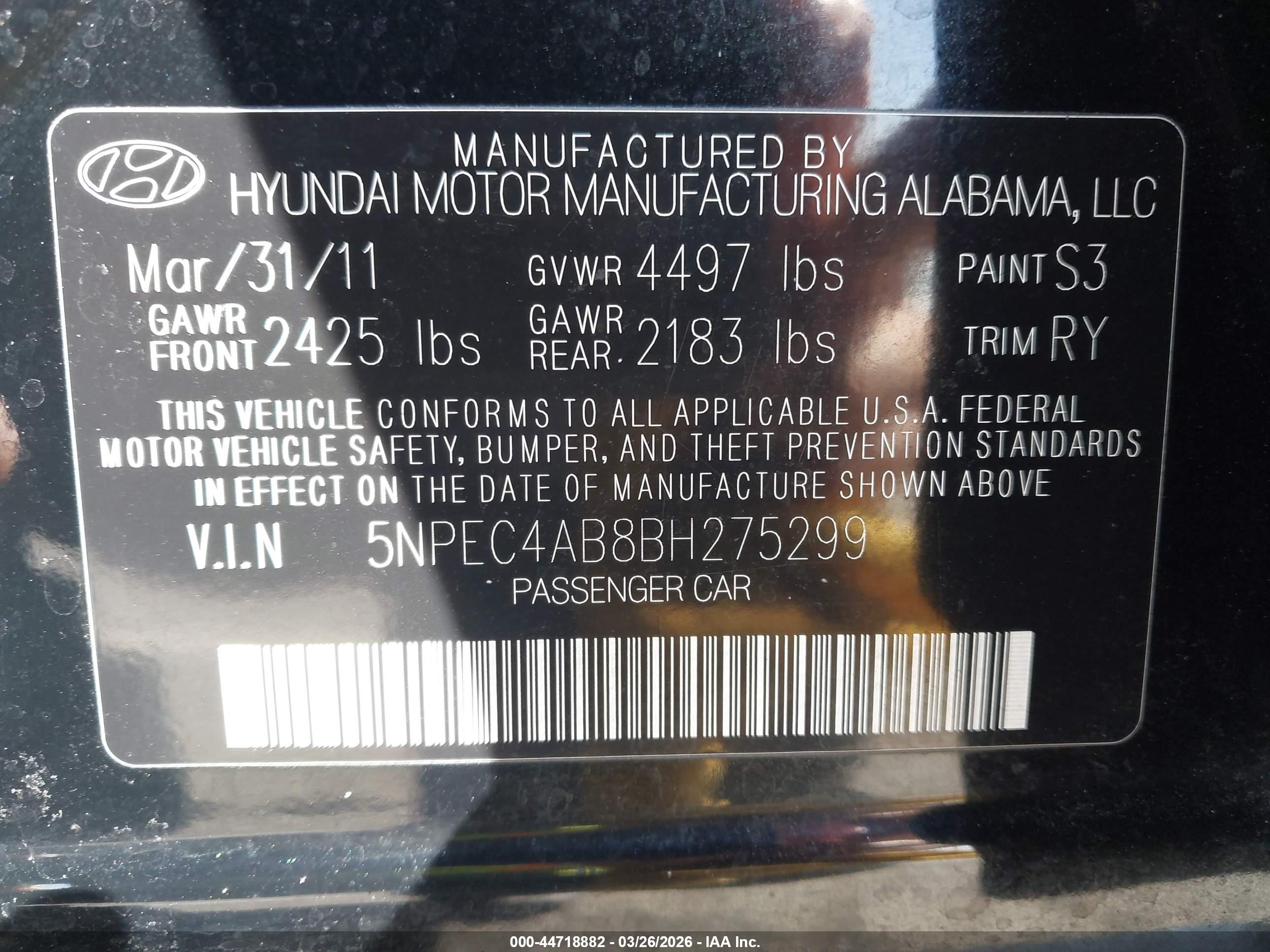 HYUNDAI SONATA image 9