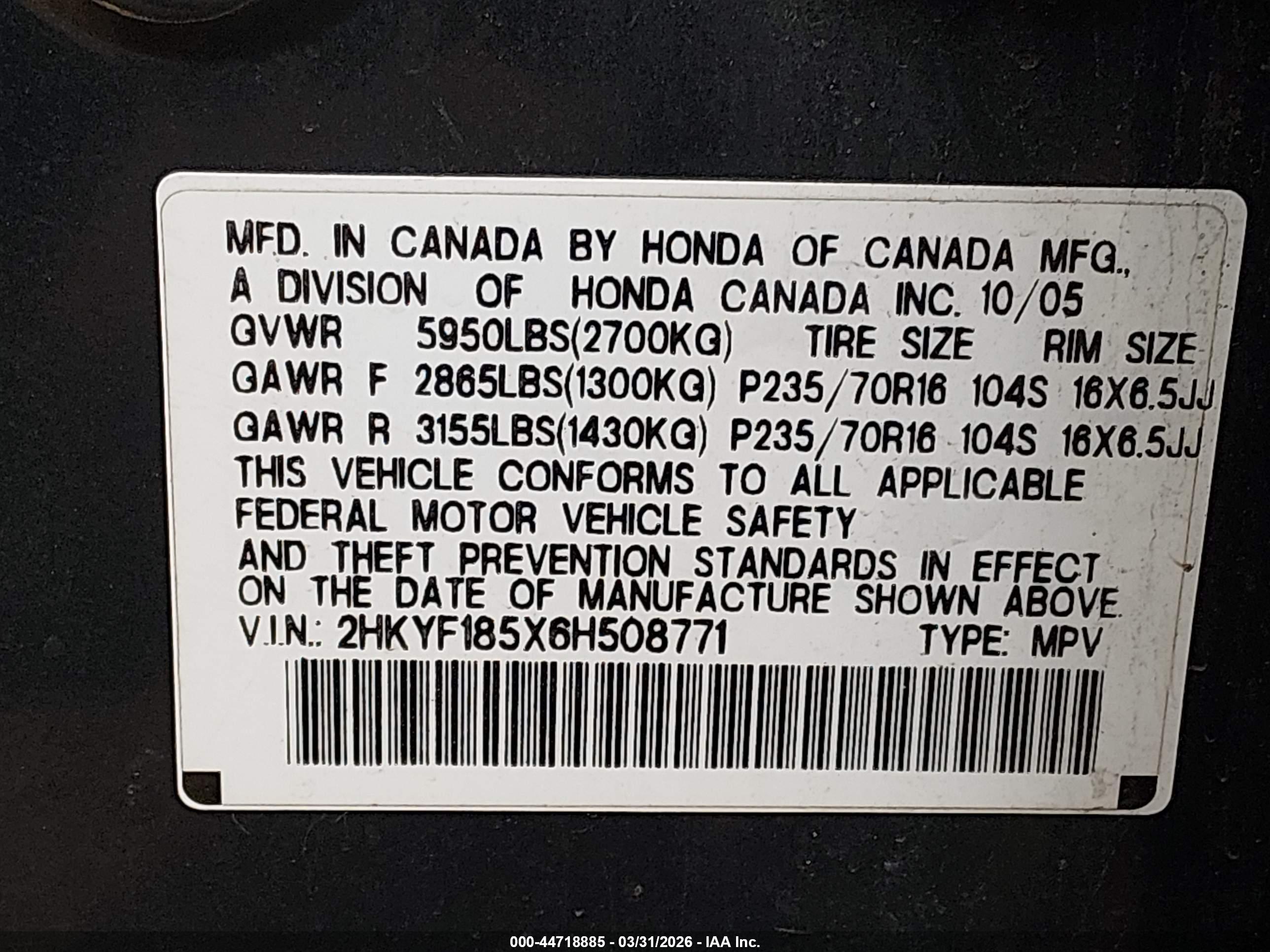 HONDA PILOT image 9