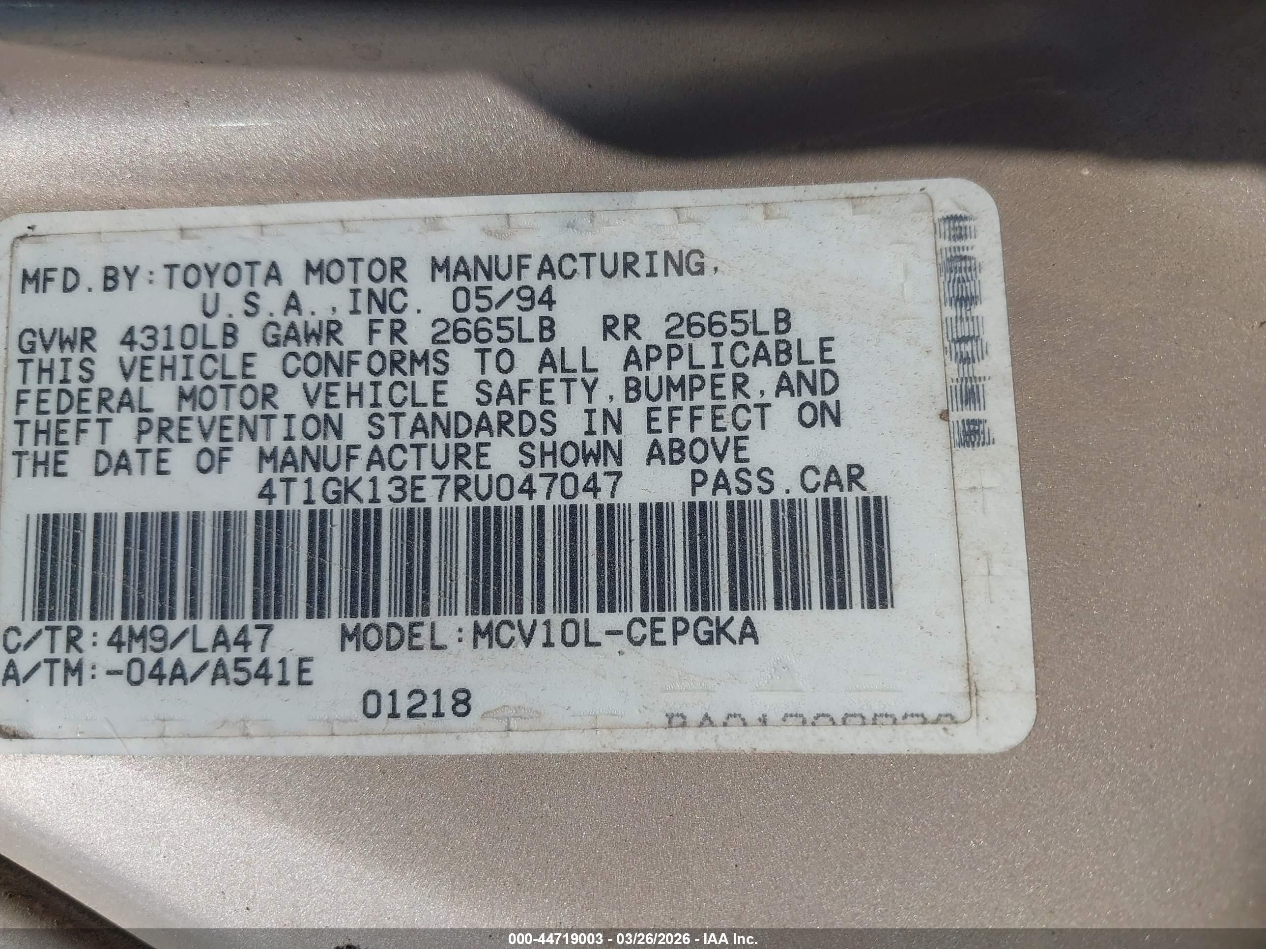 TOYOTA CAMRY image 9