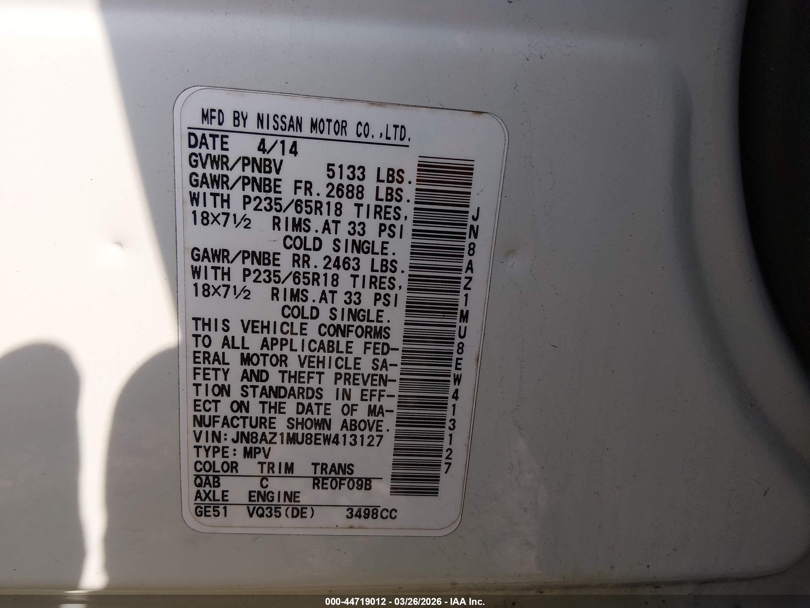 NISSAN MURANO image 9