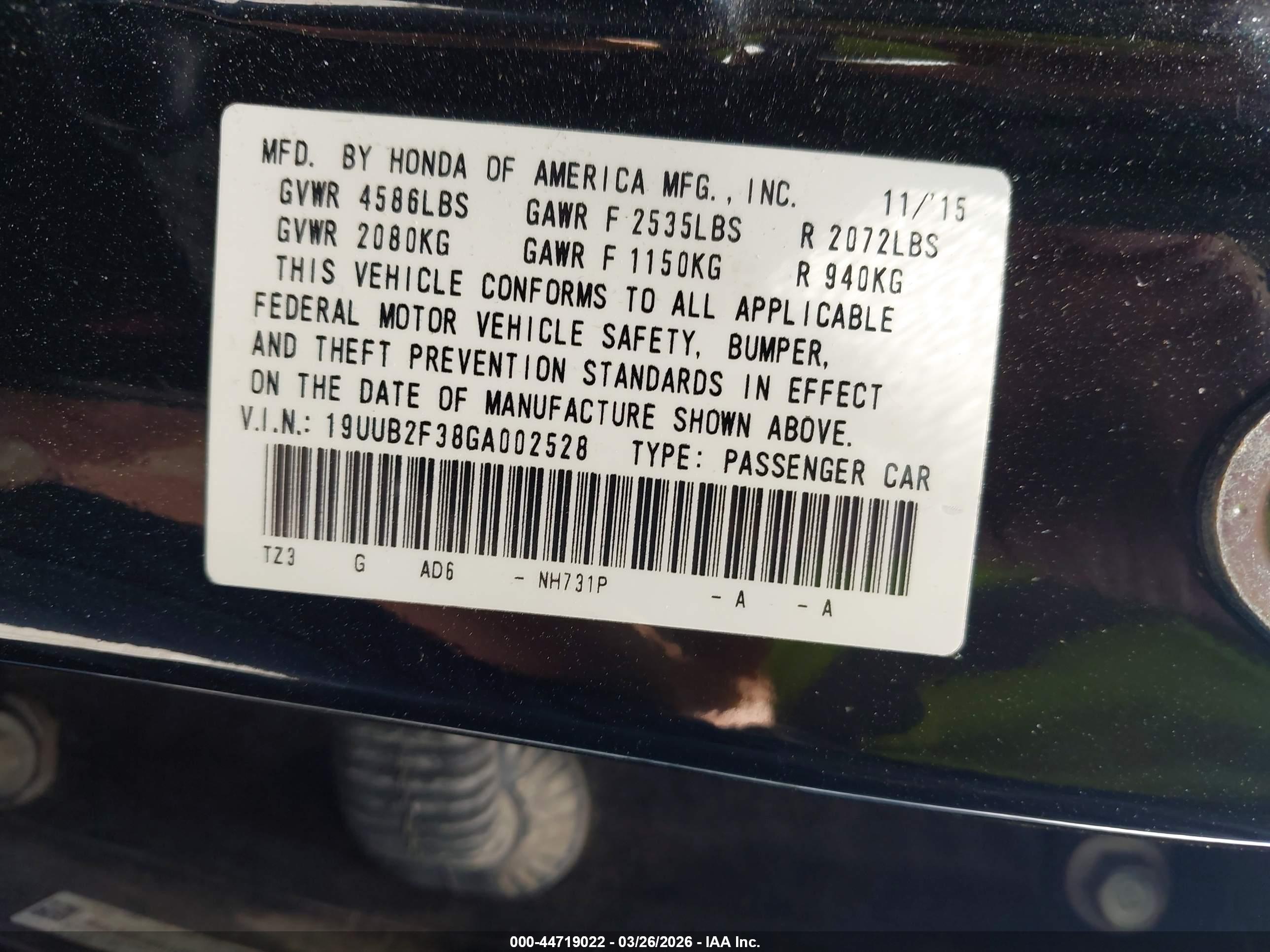 ACURA TLX image 9