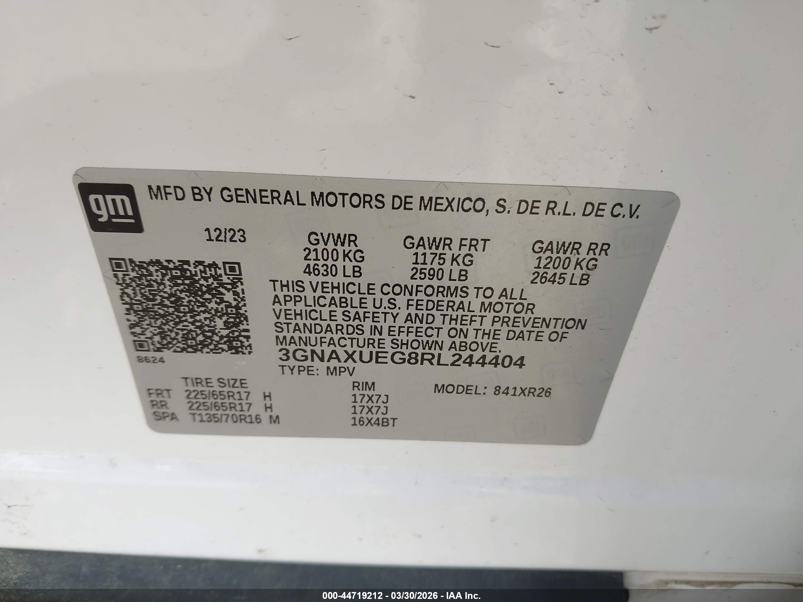 CHEVROLET EQUINOX image 9