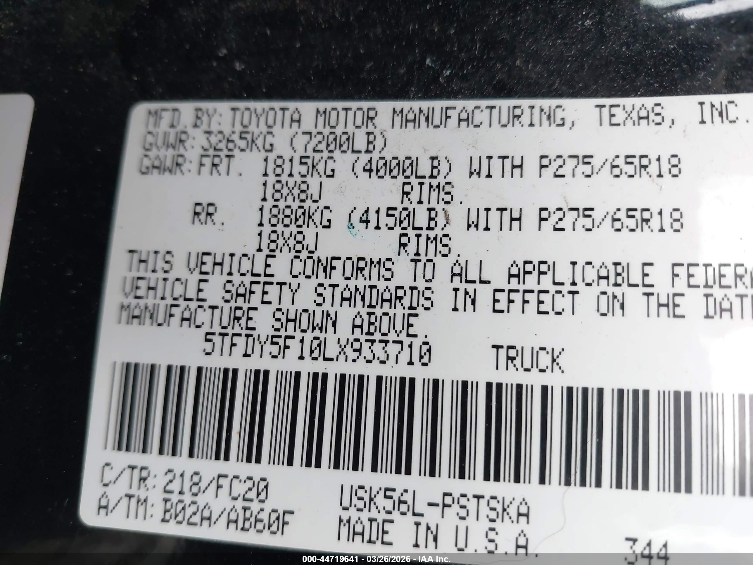 TOYOTA TUNDRA image 9