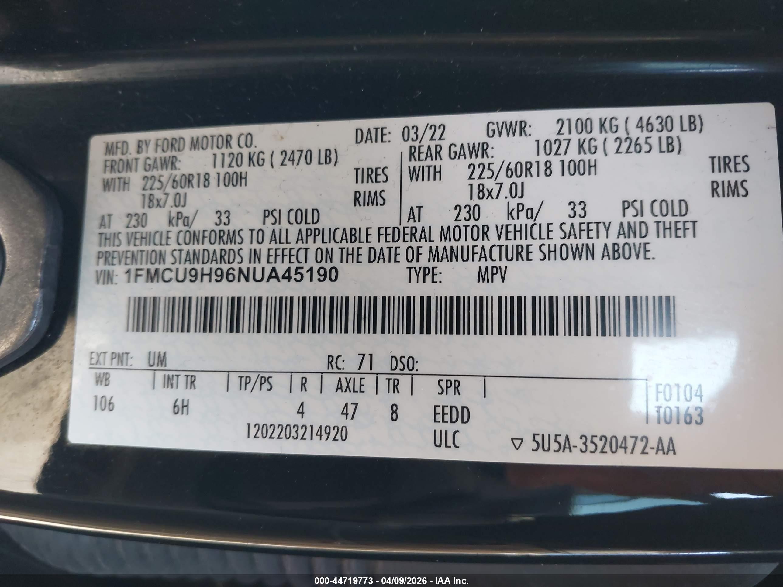 FORD ESCAPE image 9