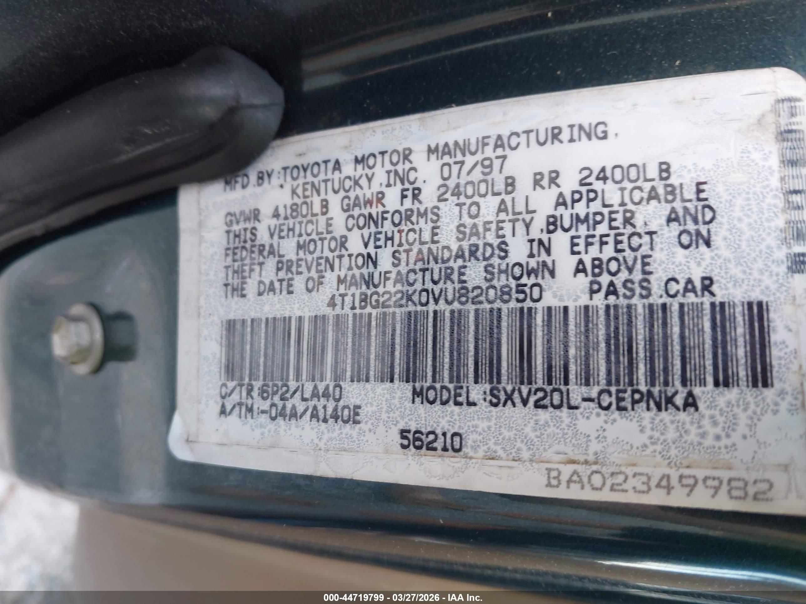 TOYOTA CAMRY image 9