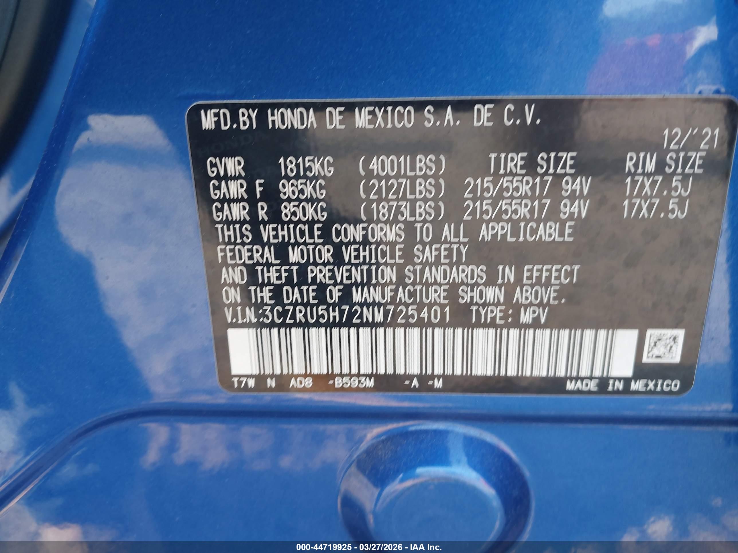 HONDA HR-V image 9