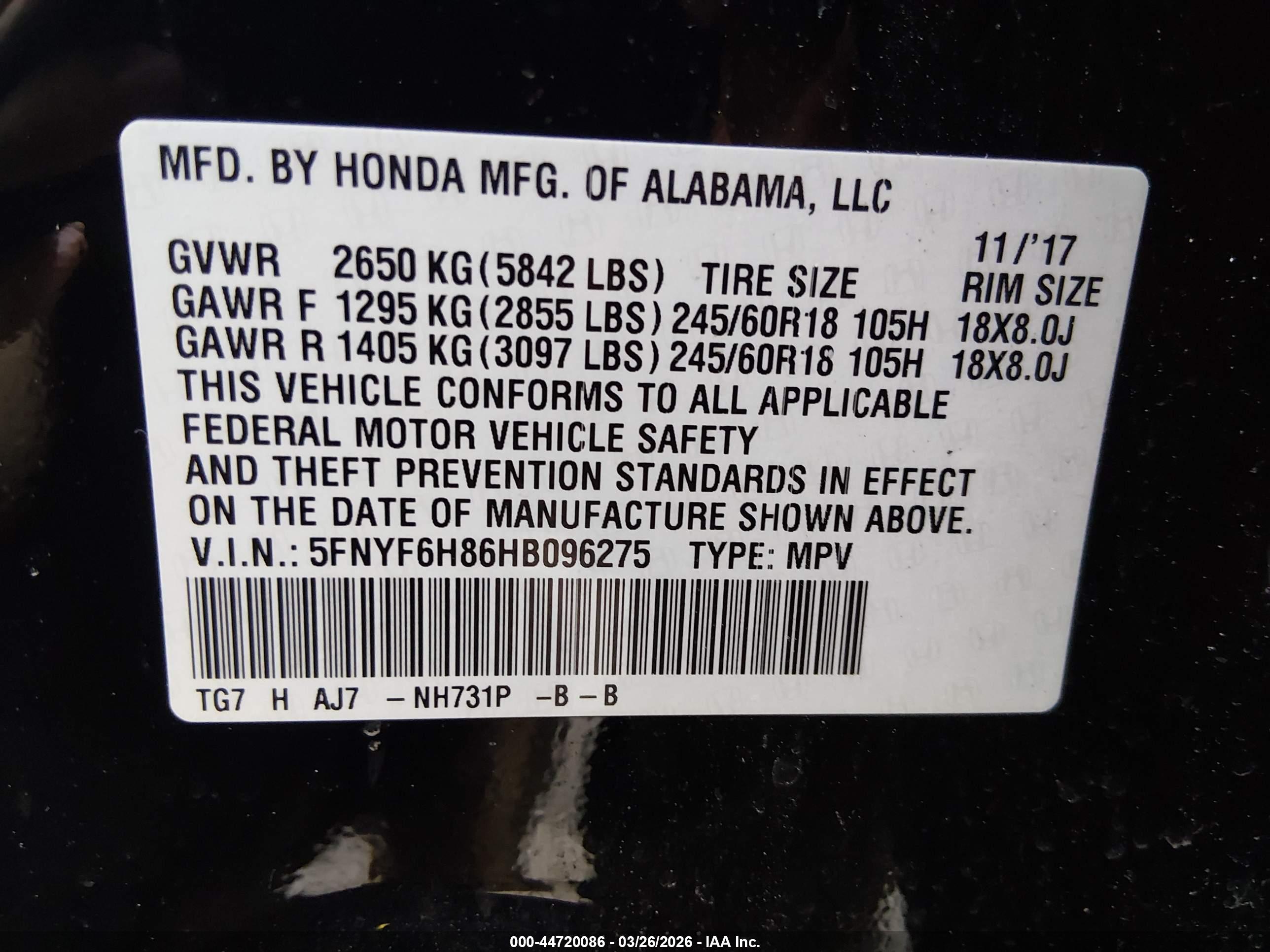 HONDA PILOT image 9