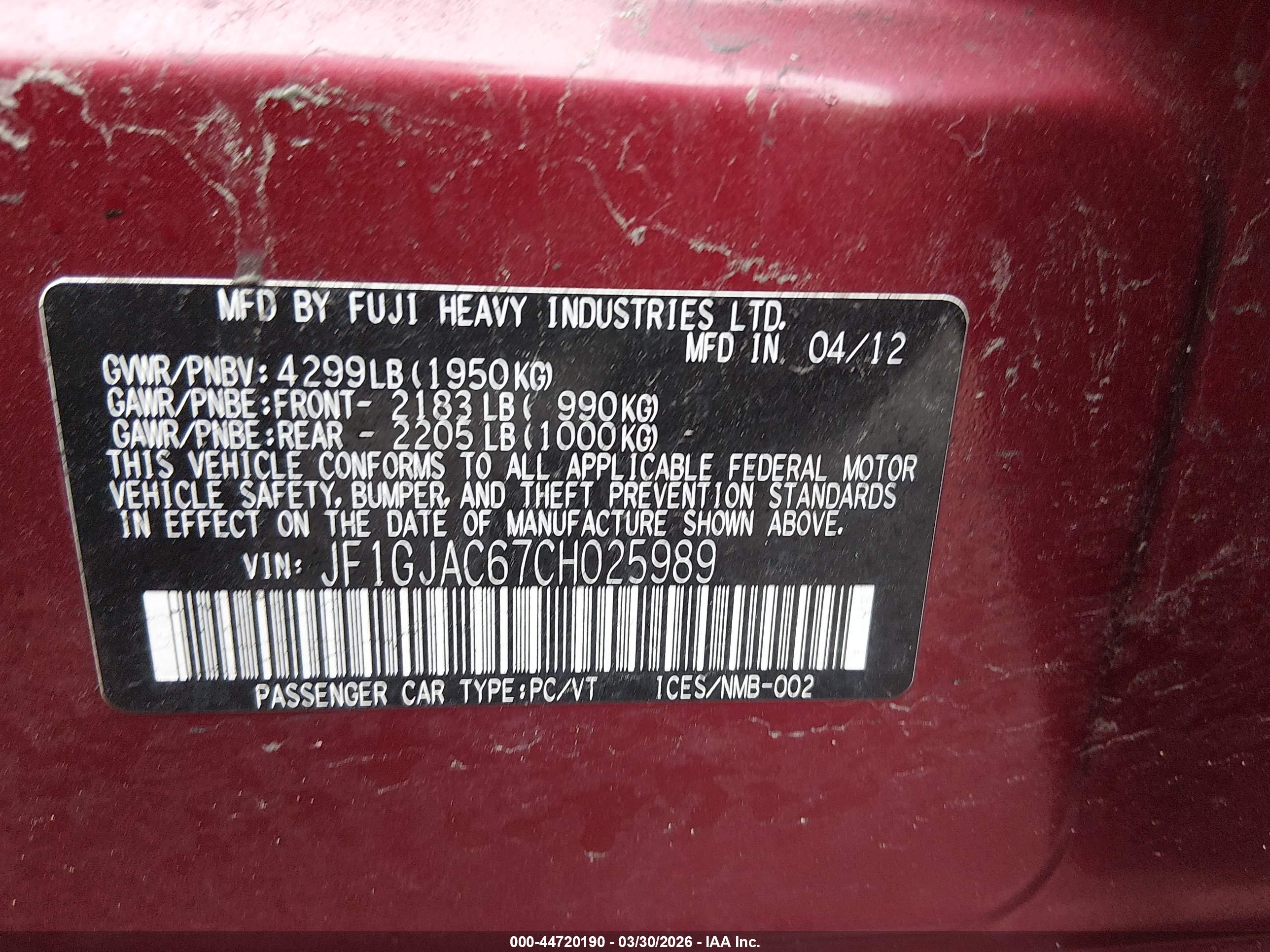 SUBARU IMPREZA image 9