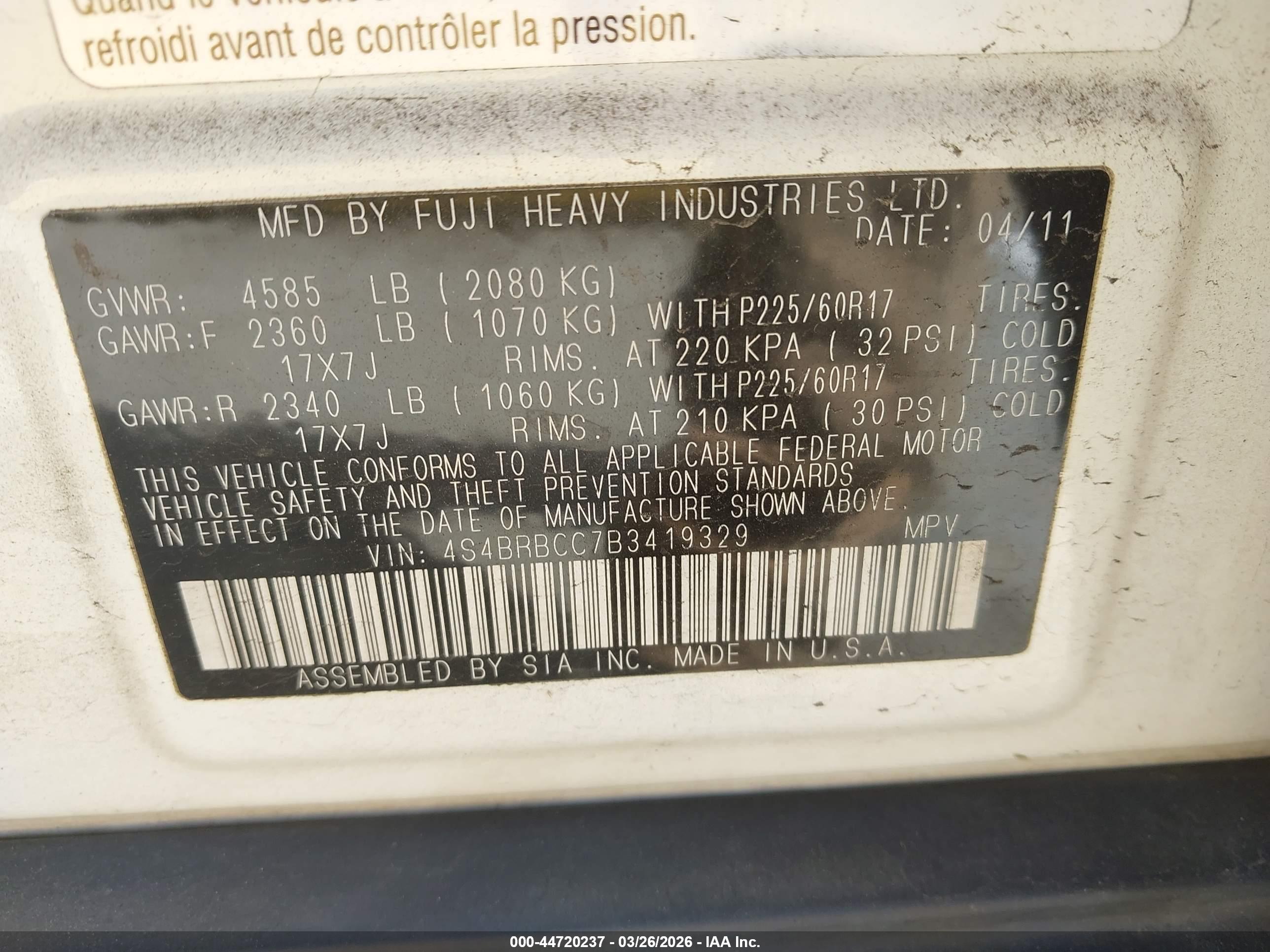 SUBARU OUTBACK image 9