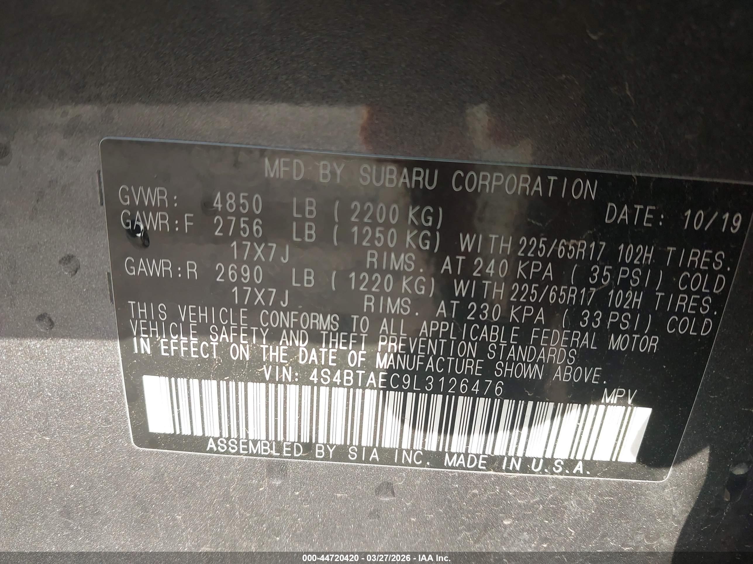 SUBARU OUTBACK image 9