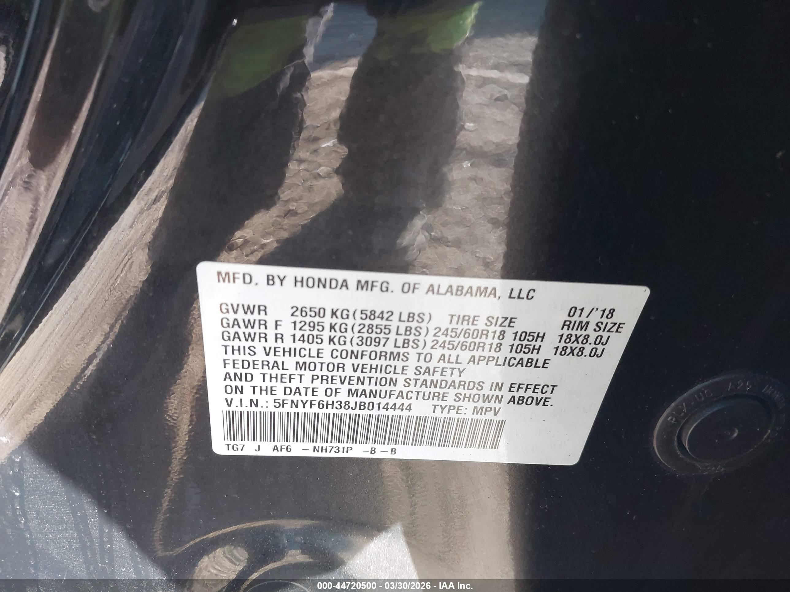 HONDA PILOT image 9