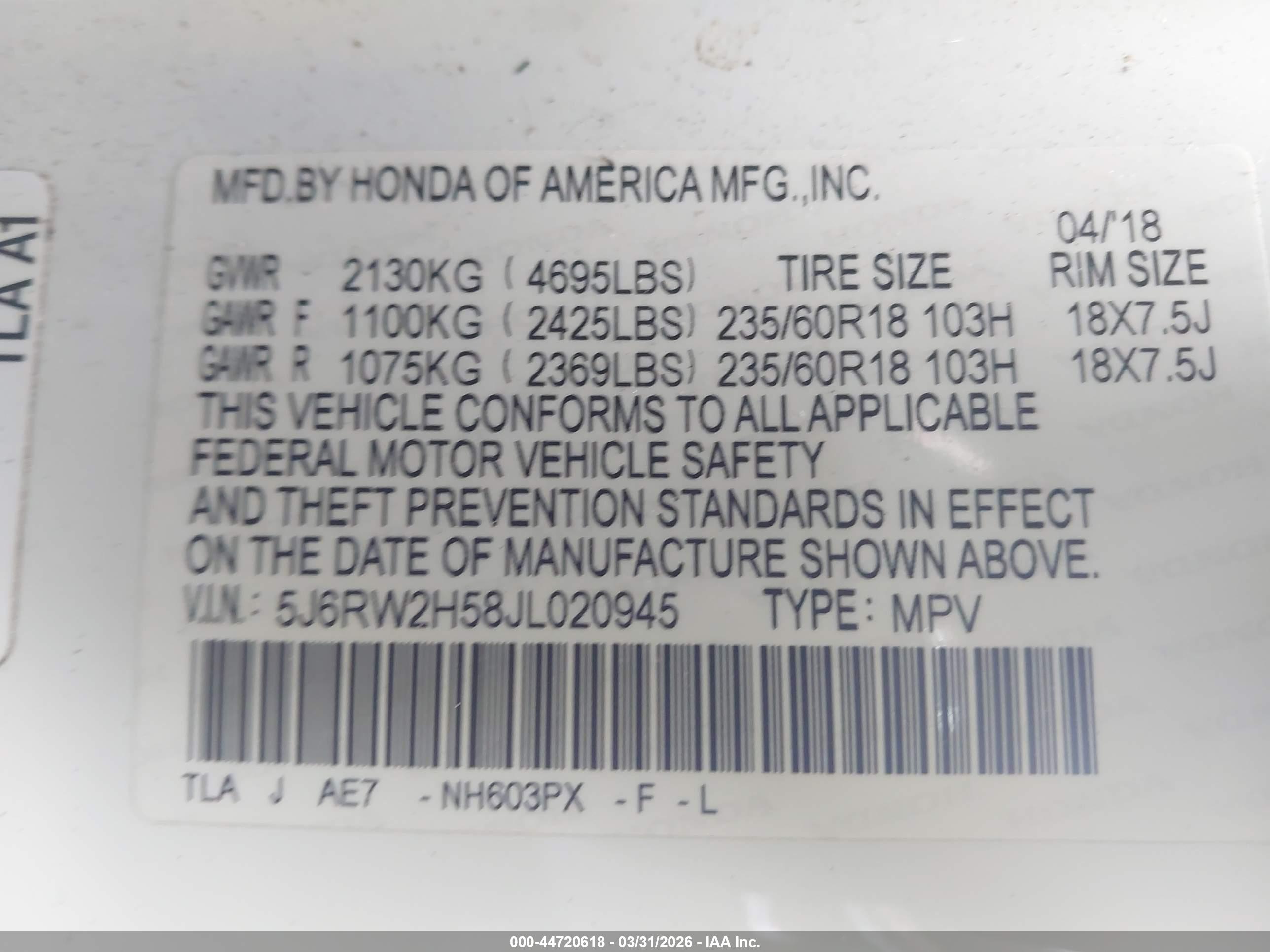 HONDA CR-V image 9