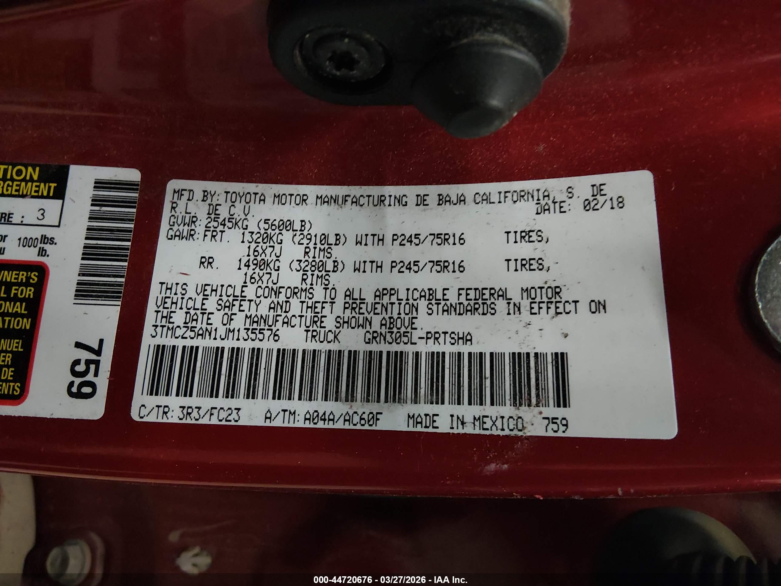 TOYOTA TACOMA image 9