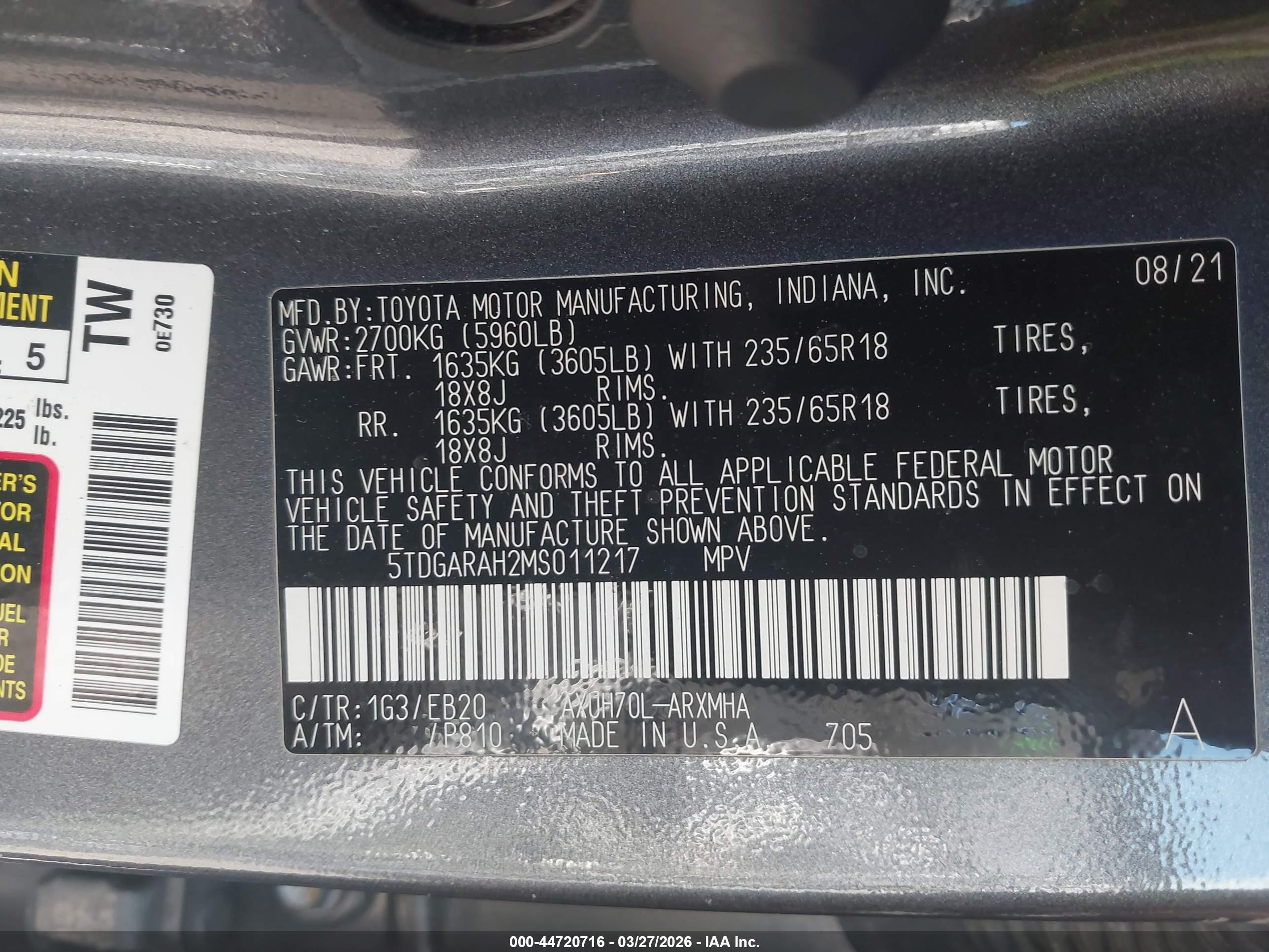 TOYOTA HIGHLANDER image 9