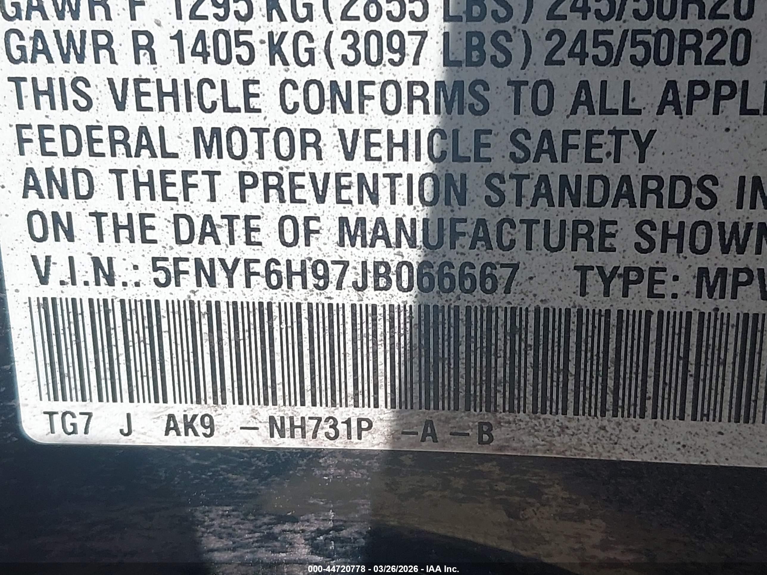 HONDA PILOT image 9