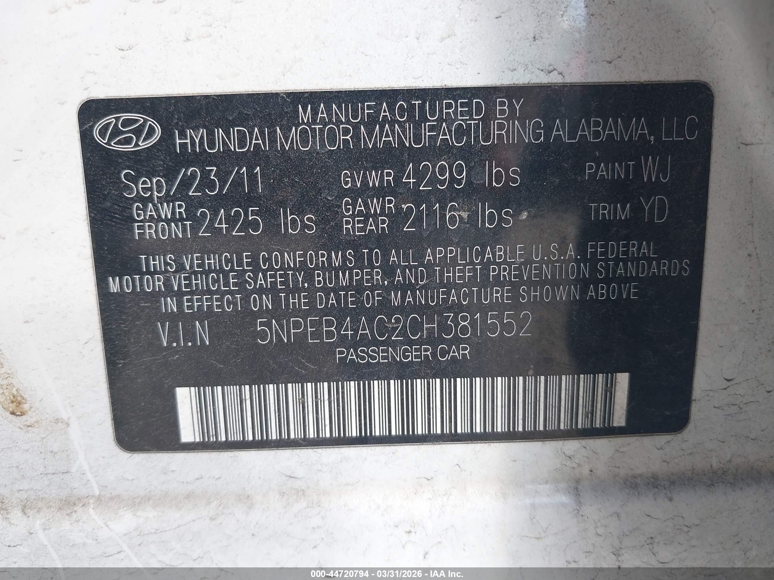HYUNDAI SONATA image 9