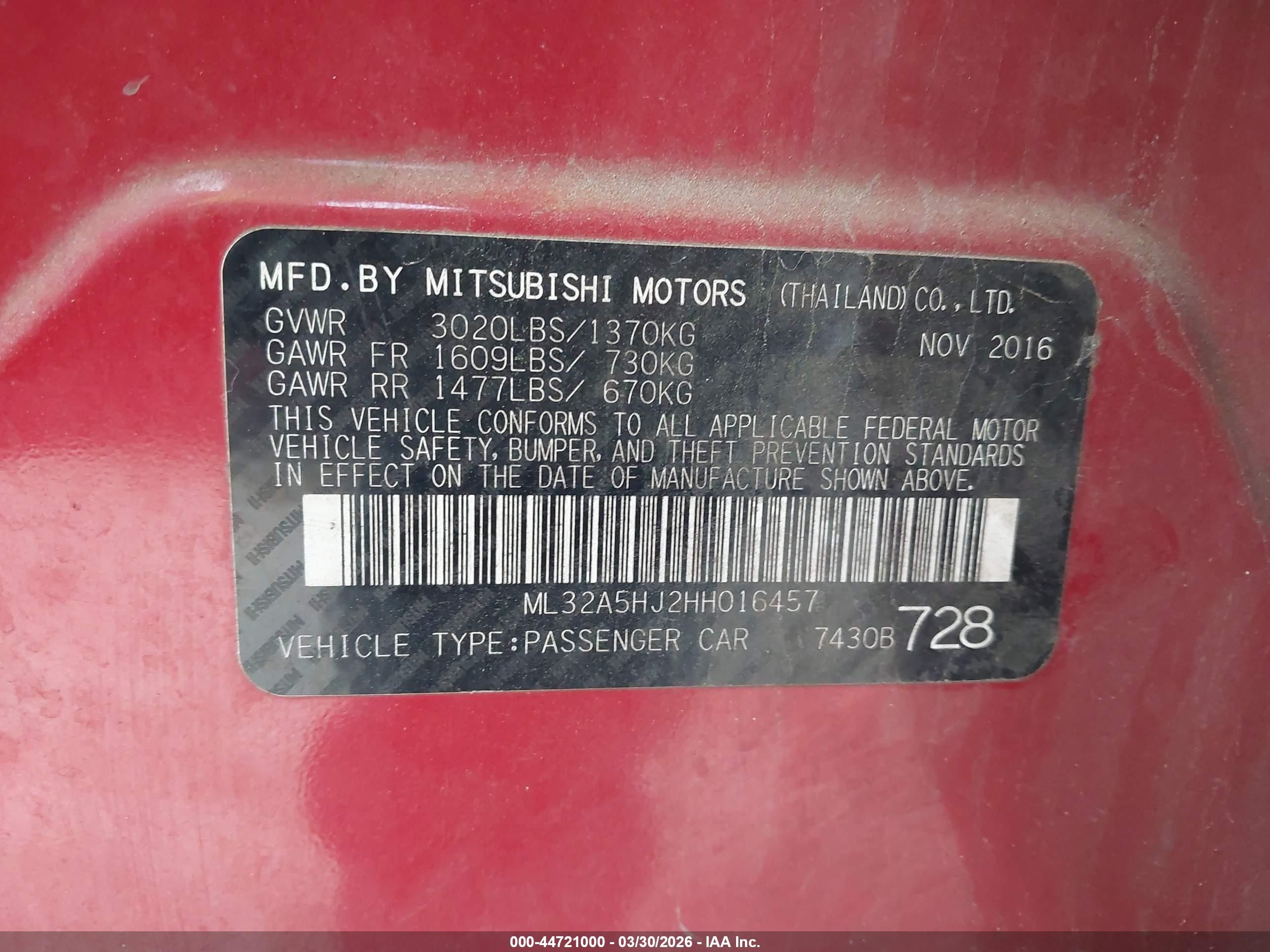 MITSUBISHI MIRAGE image 9
