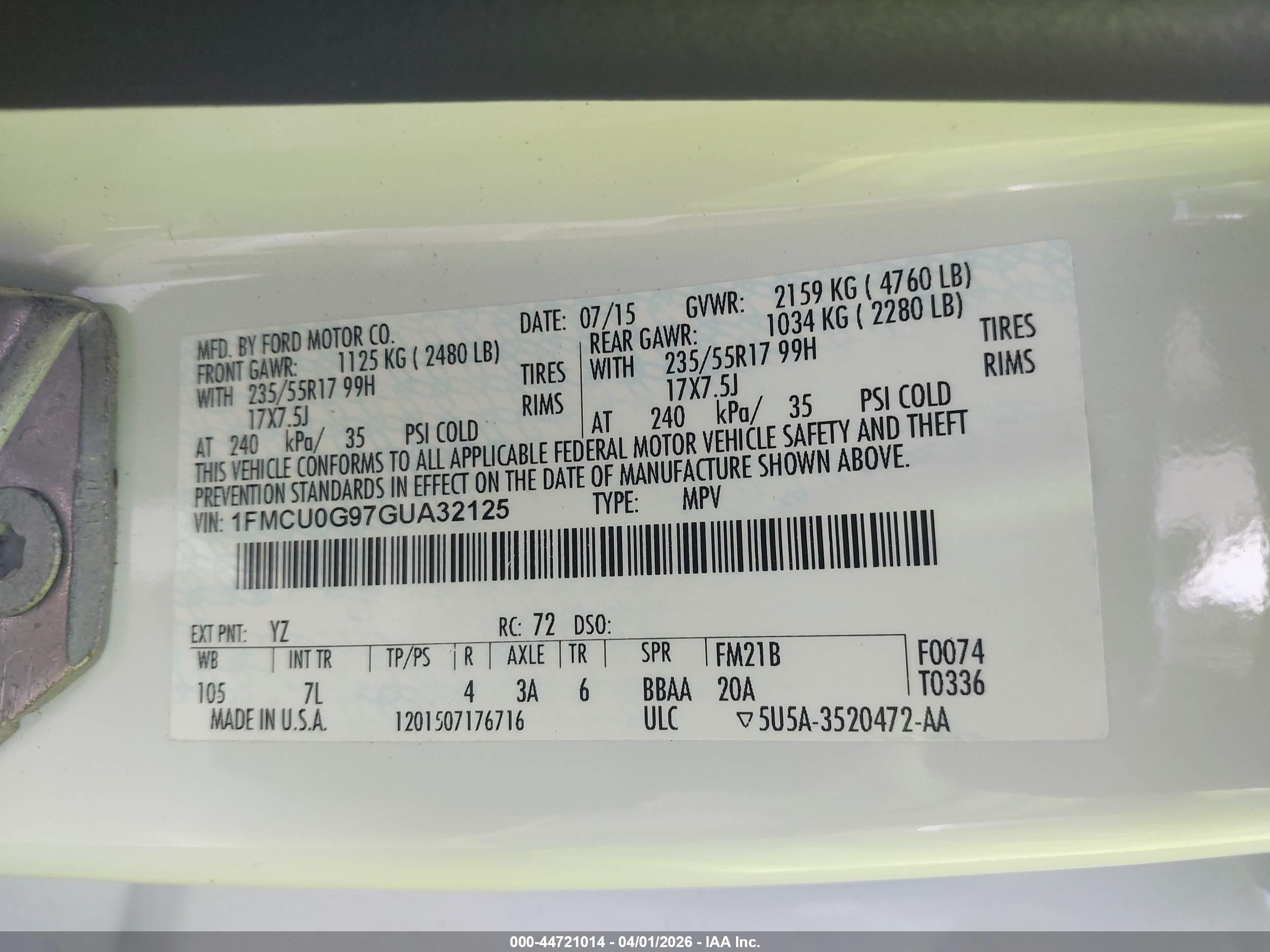 FORD ESCAPE image 9