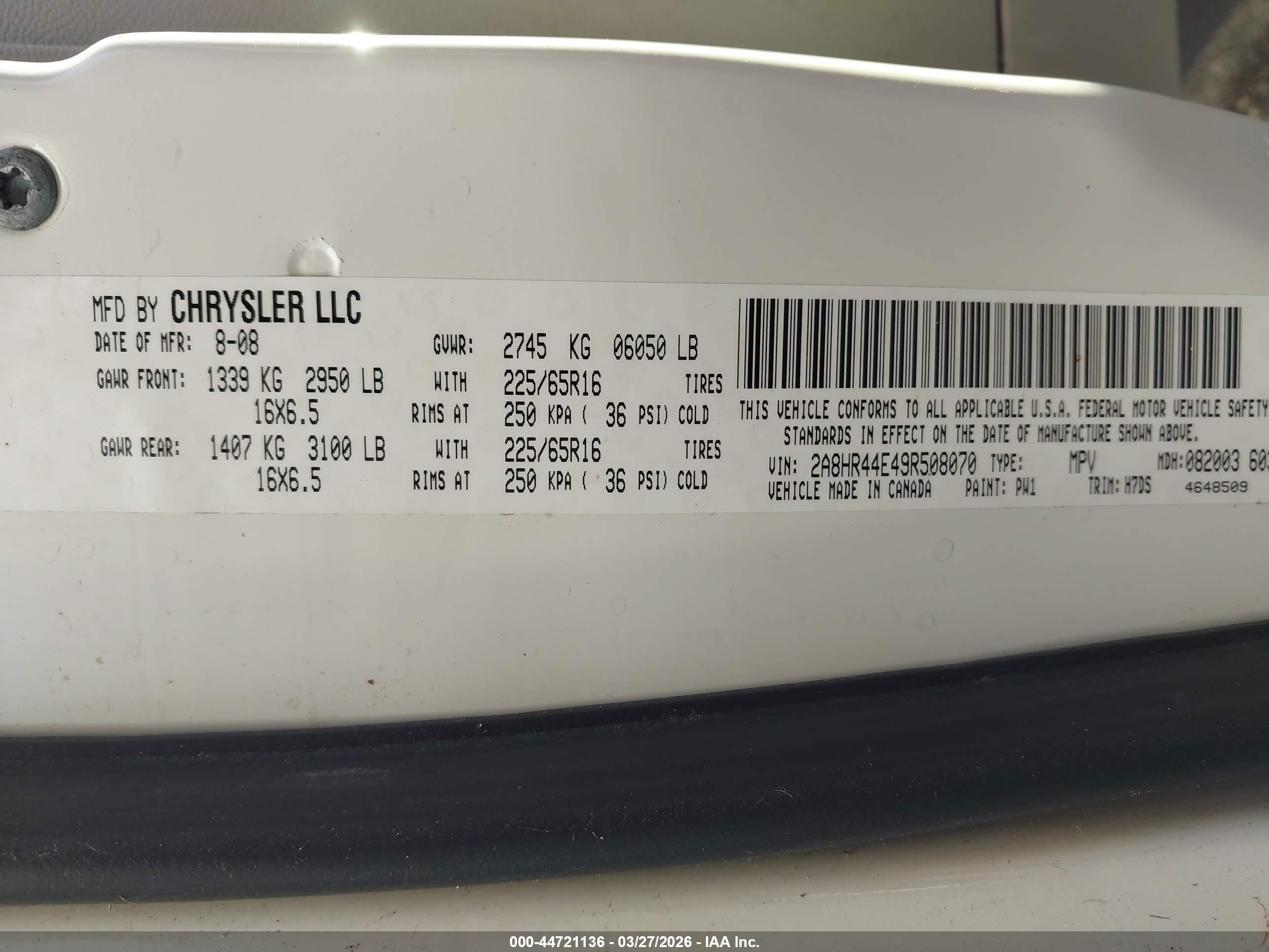 CHRYSLER TOWN image 9