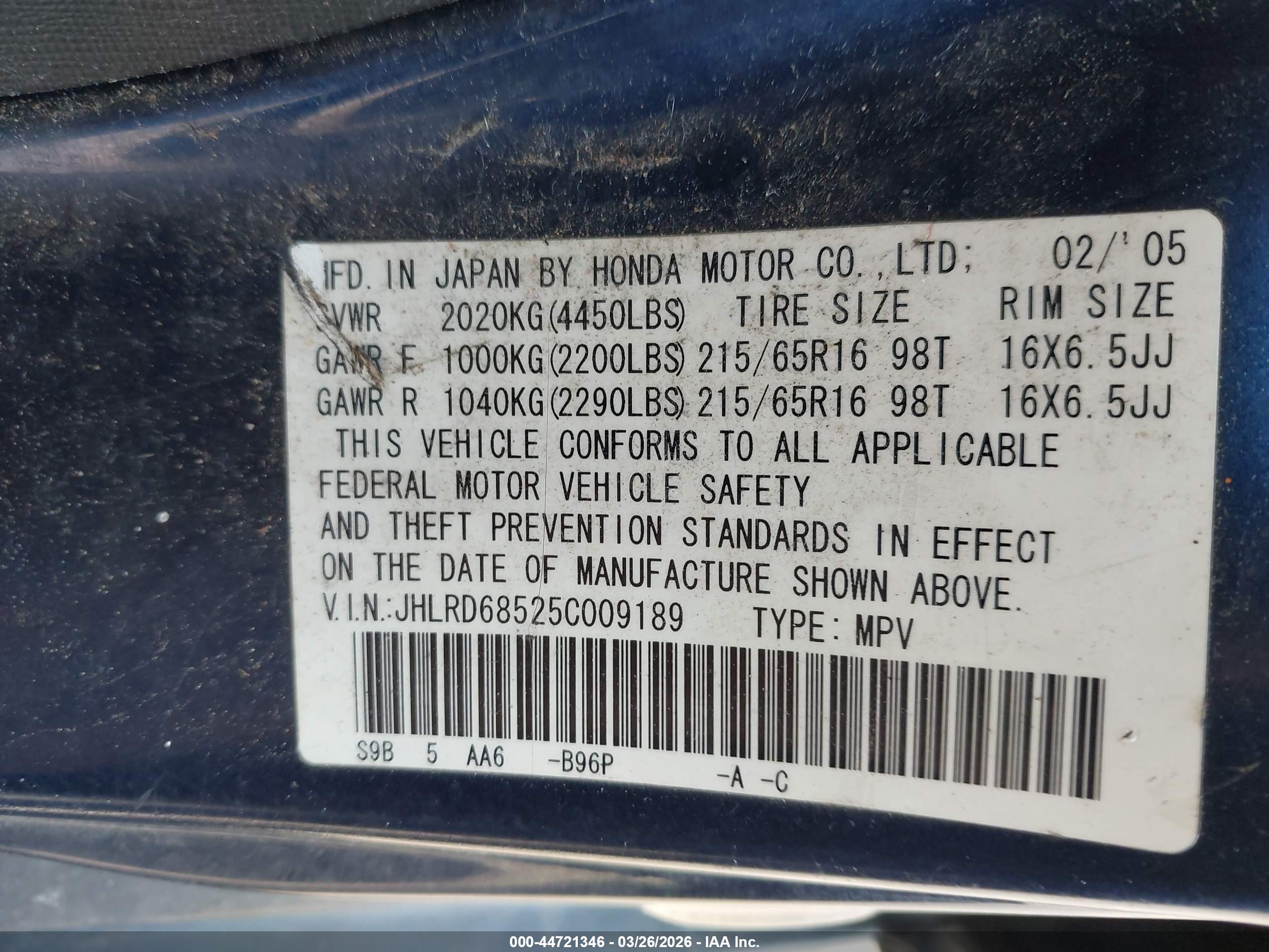 HONDA CR-V image 9