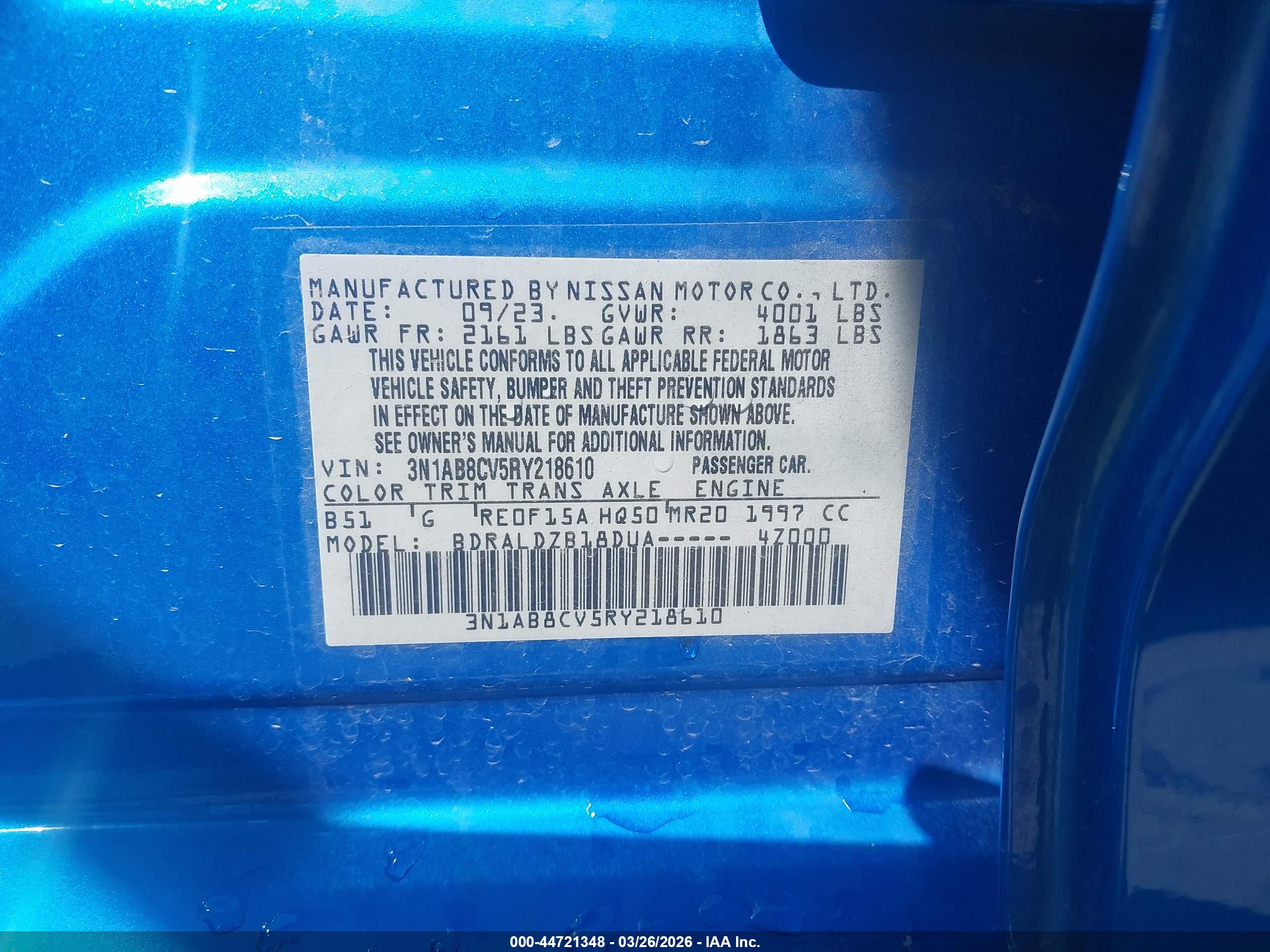 NISSAN SENTRA image 9
