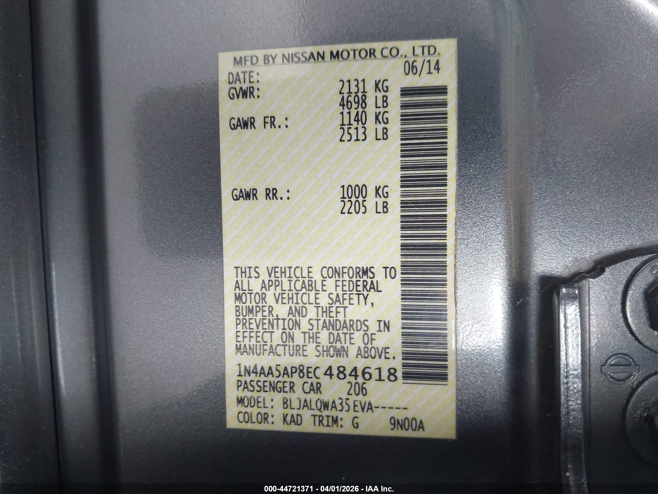 NISSAN MAXIMA image 9
