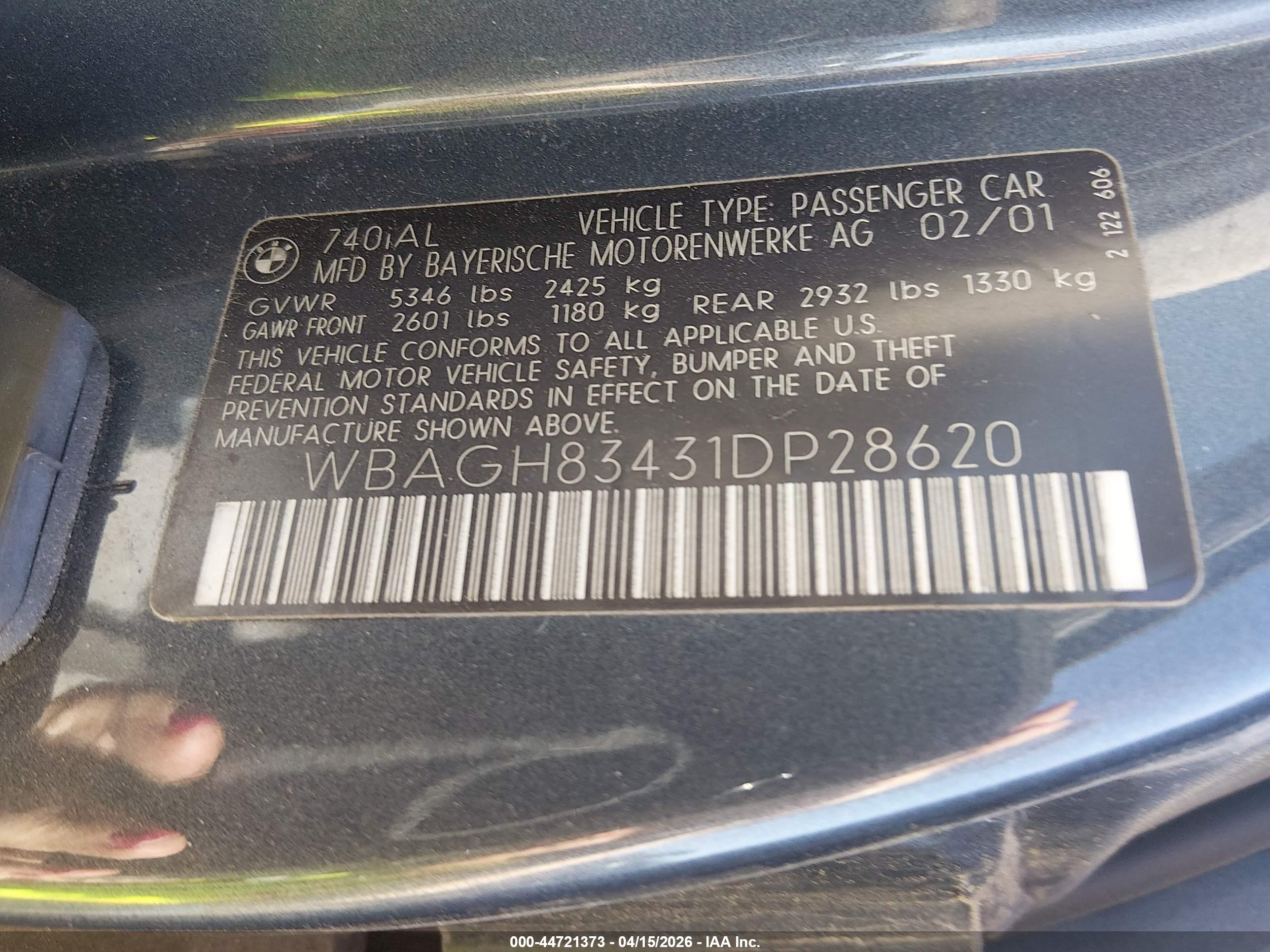BMW 740IL image 9