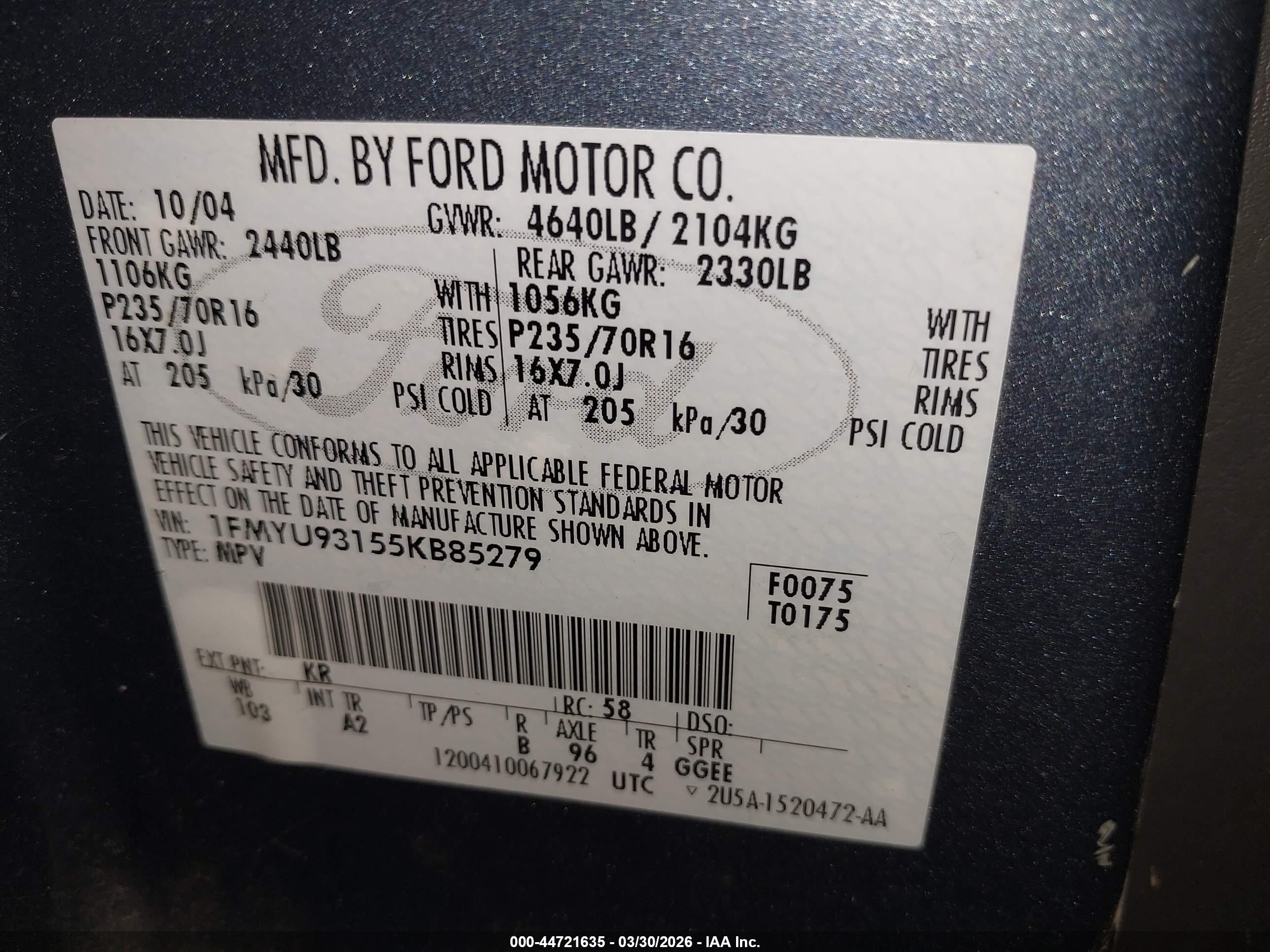 FORD ESCAPE image 9