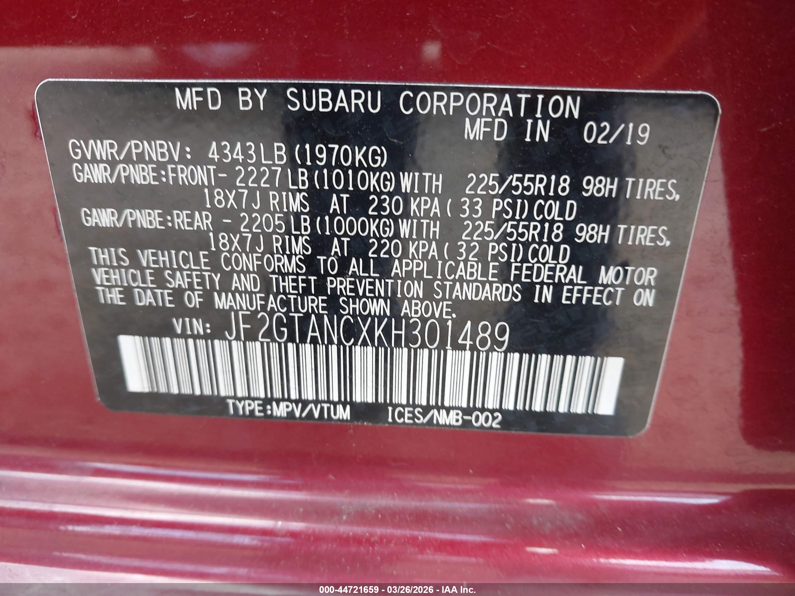 SUBARU CROSSTREK image 9