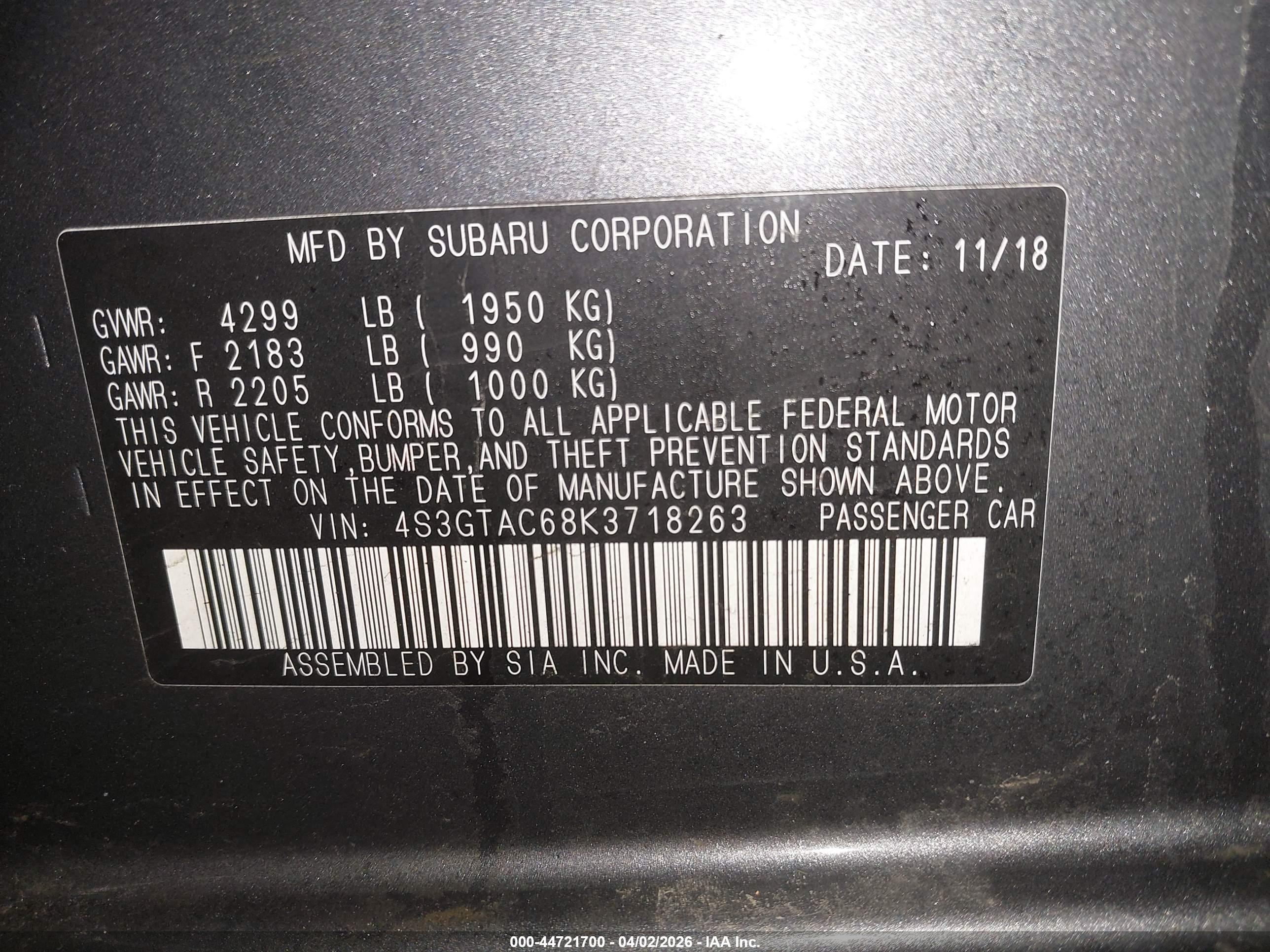 SUBARU IMPREZA image 9