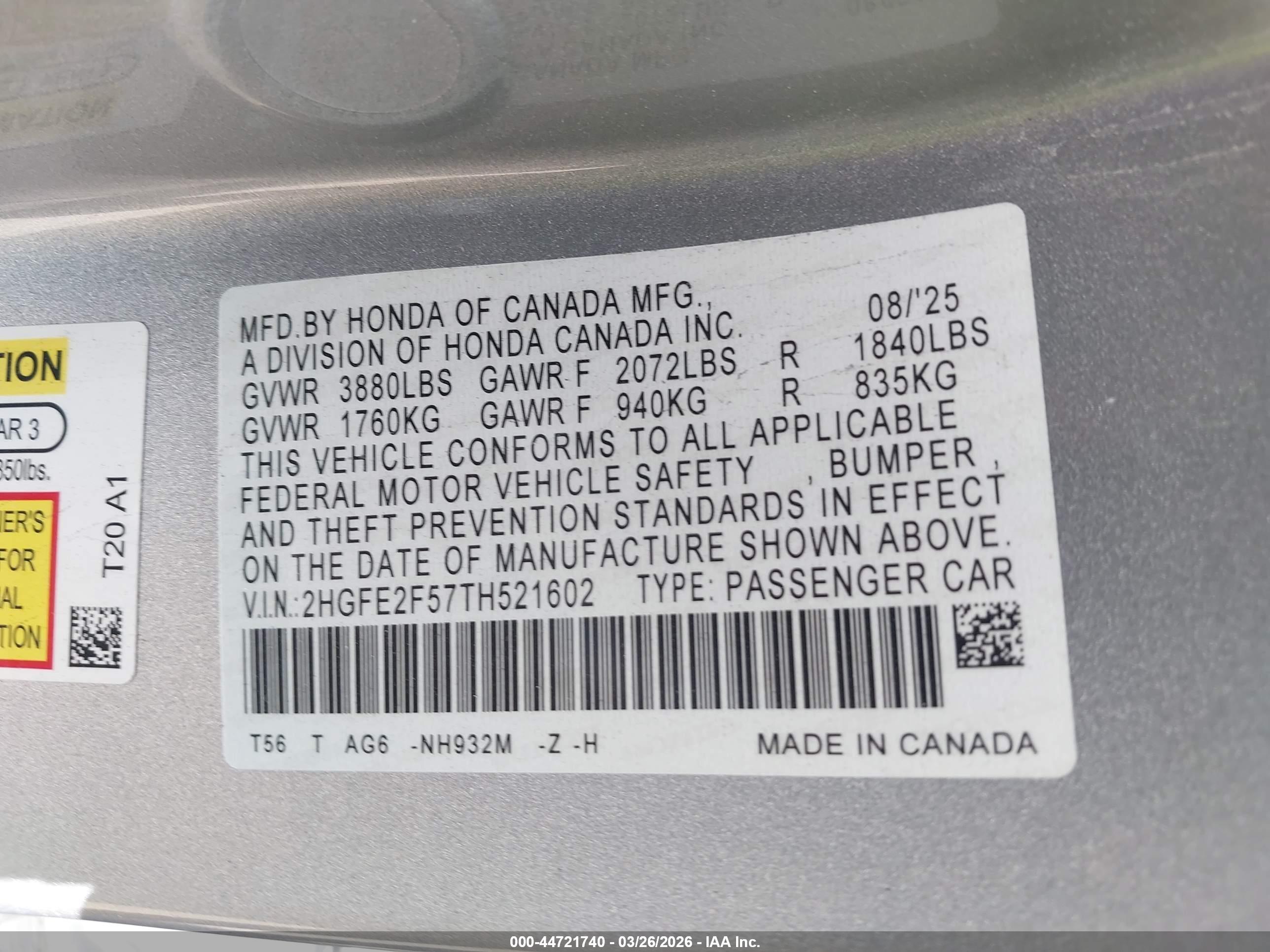 HONDA CIVIC image 9