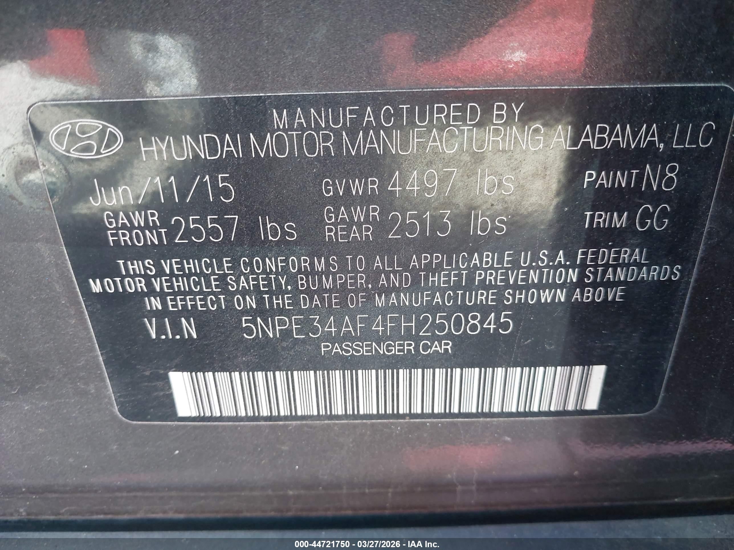 HYUNDAI SONATA image 9