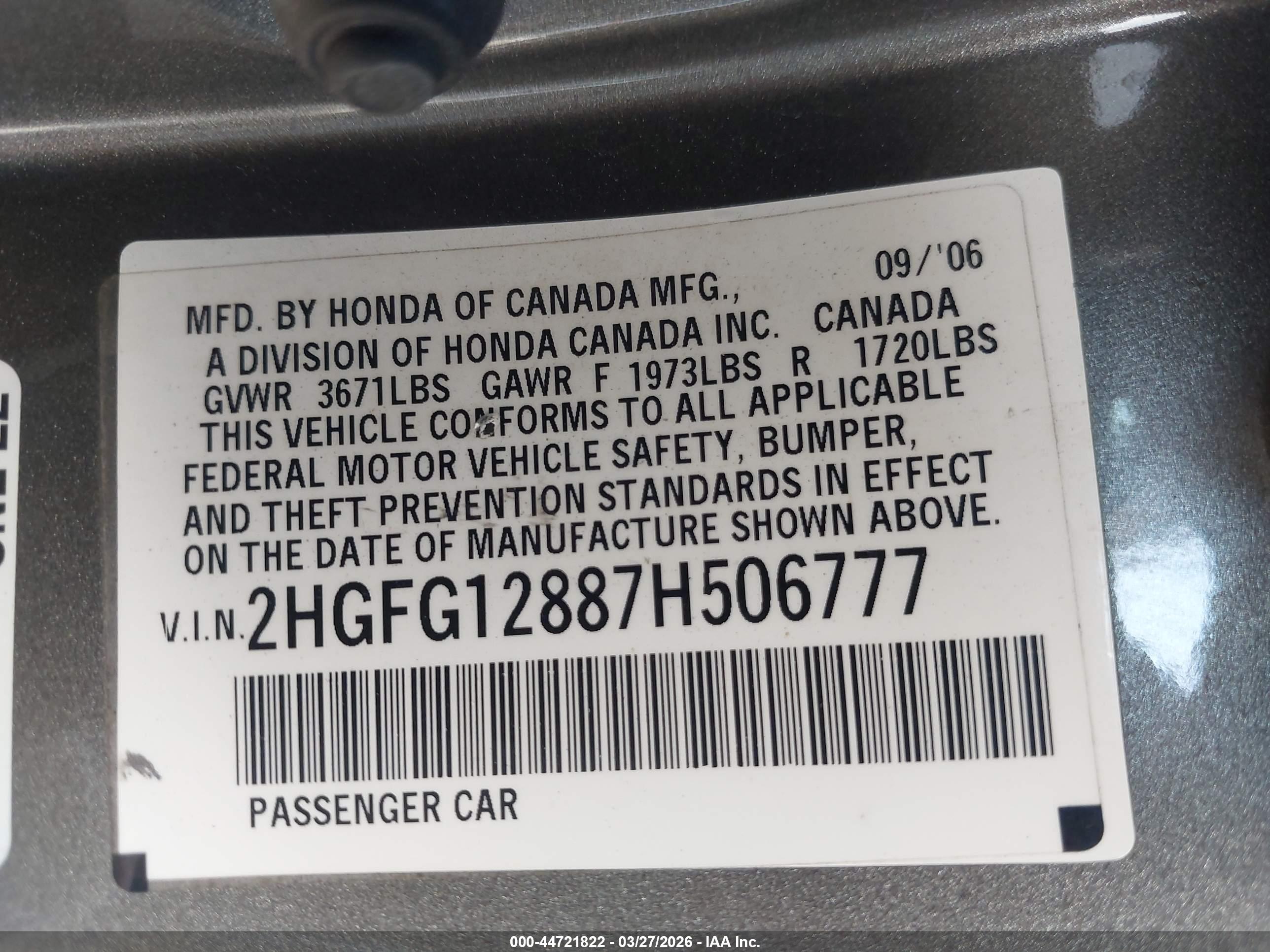 HONDA CIVIC image 9