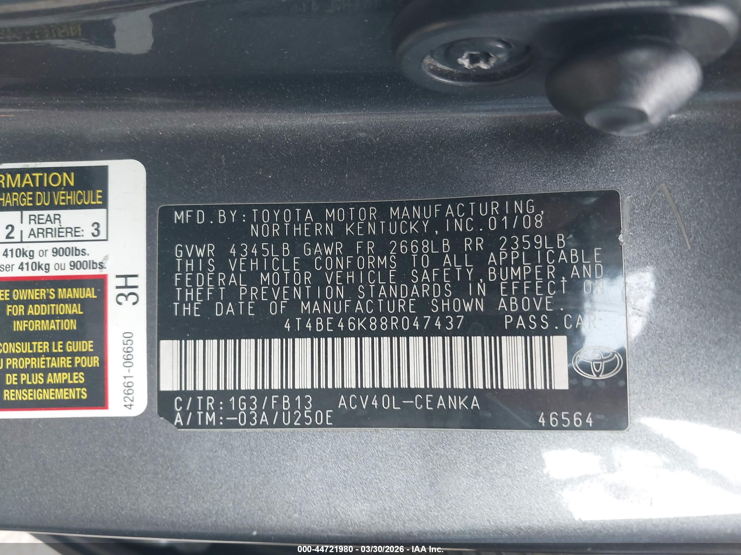 TOYOTA CAMRY image 9