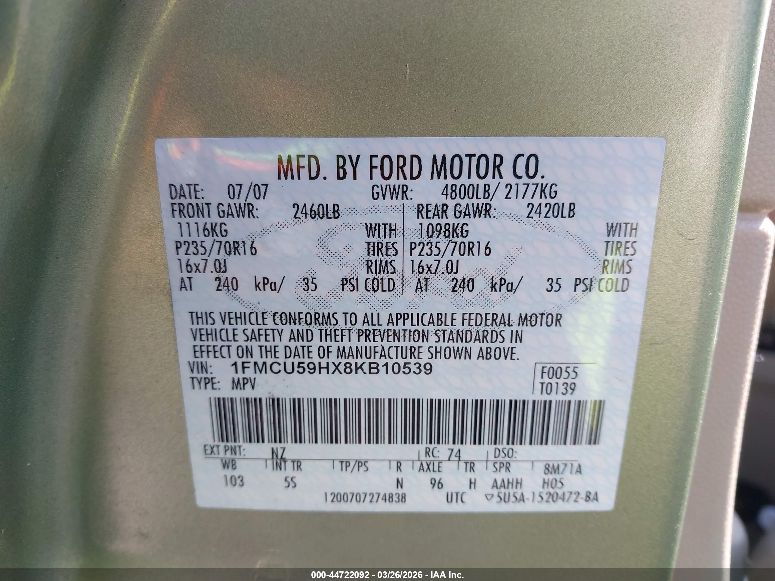 FORD ESCAPE image 9