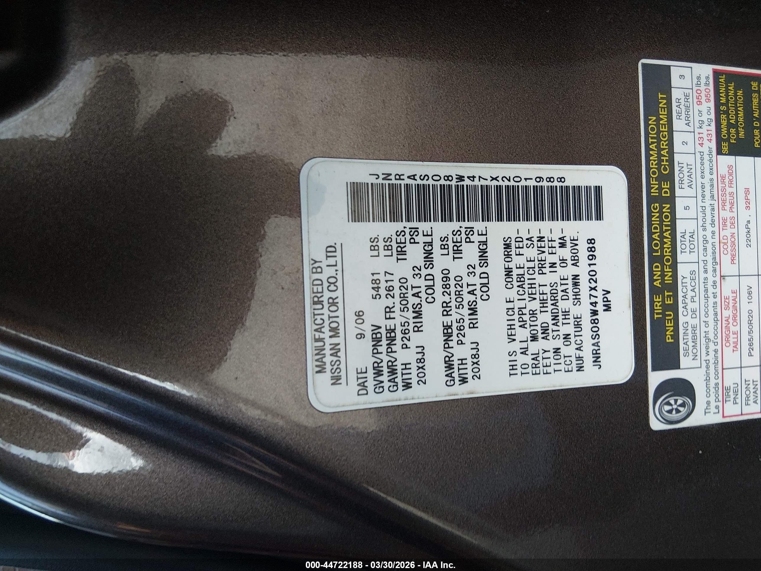 INFINITI FX35 image 9