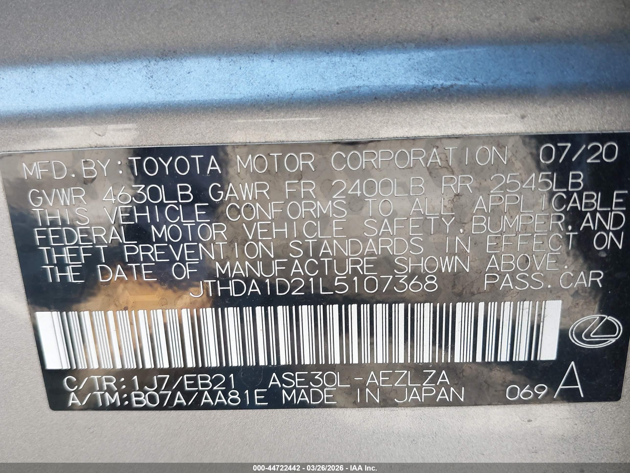 LEXUS IS image 9