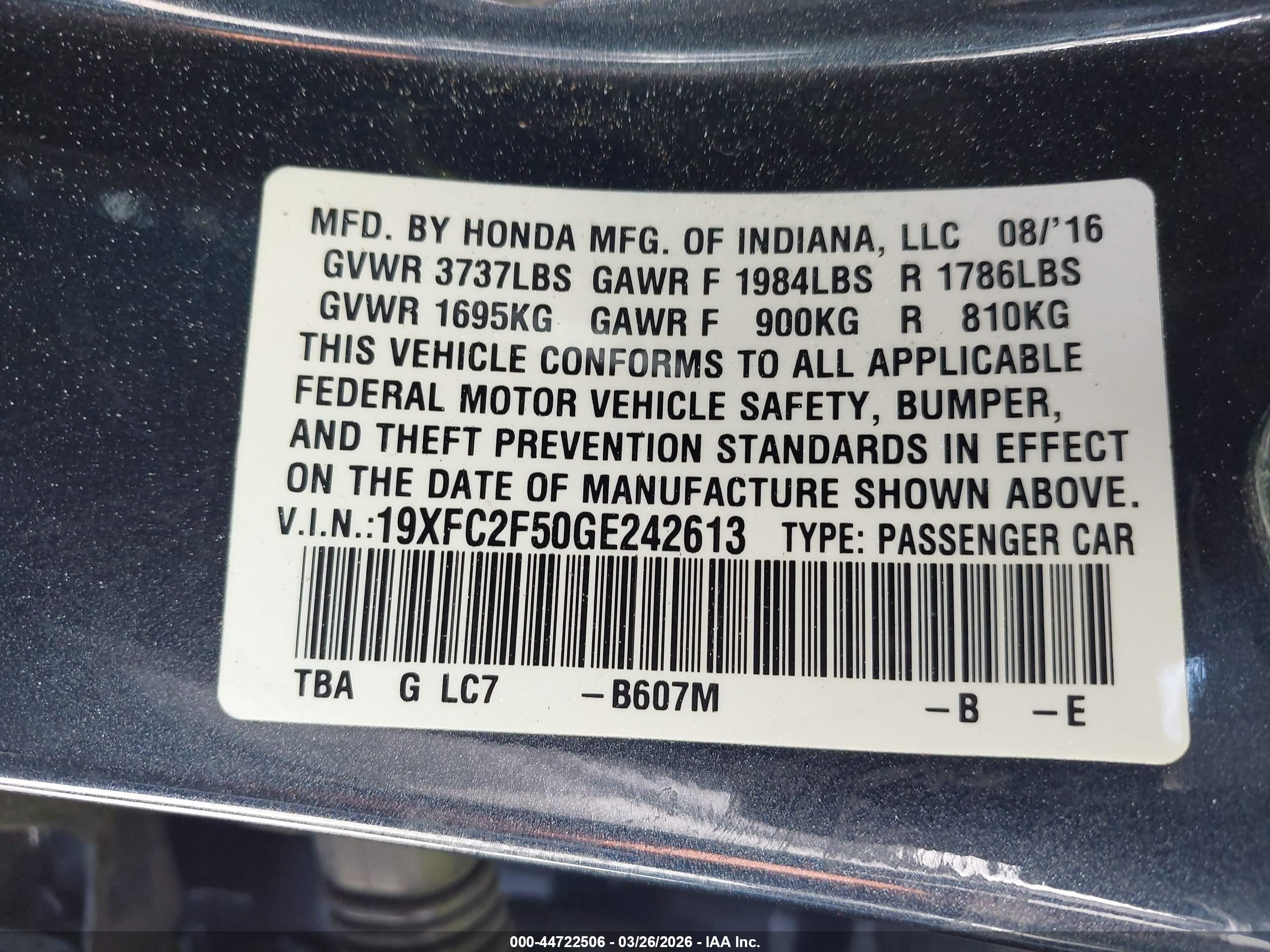 HONDA CIVIC image 9