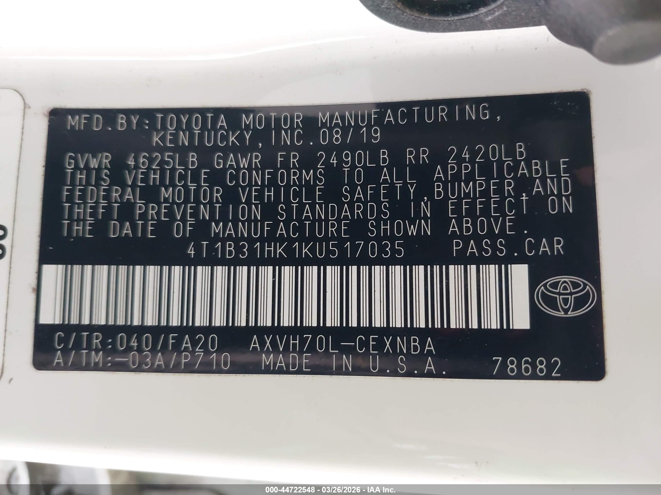 TOYOTA CAMRY image 9