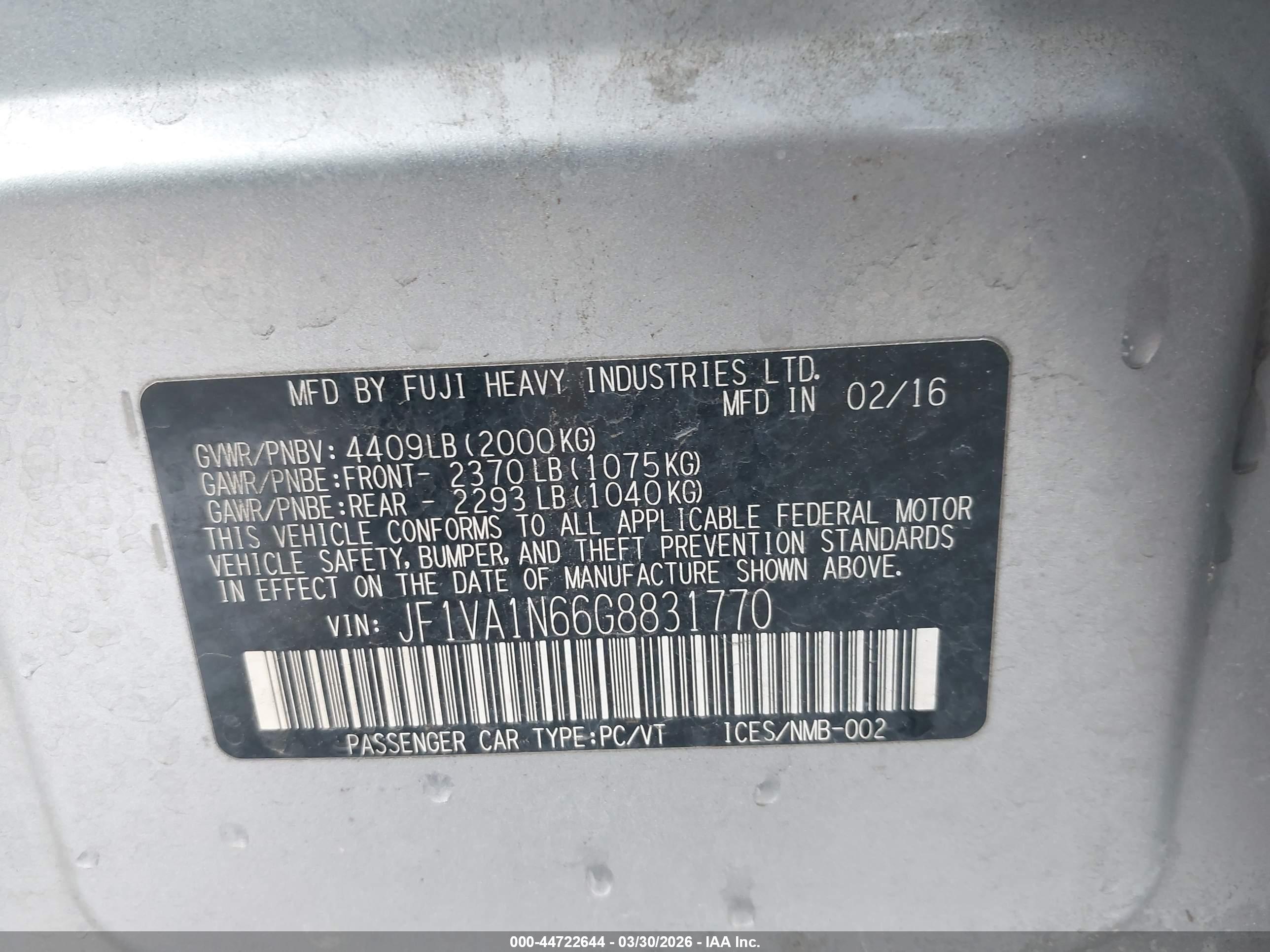 SUBARU WRX image 9