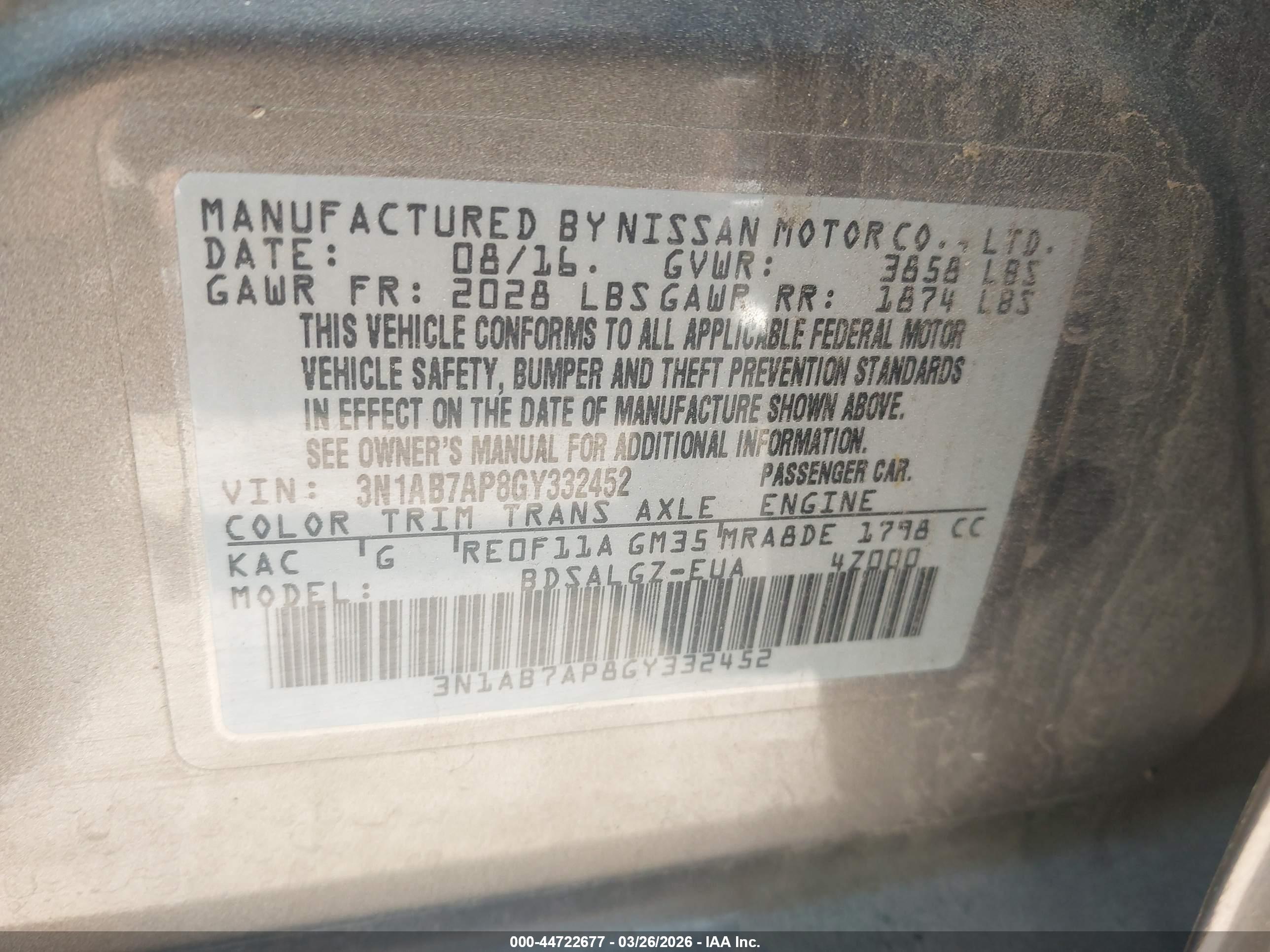 NISSAN SENTRA image 9