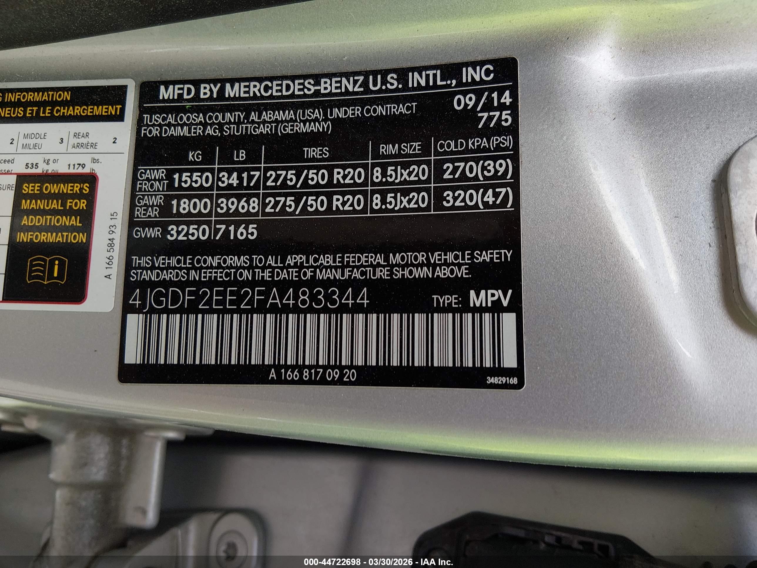 MERCEDES-BENZ GL image 9