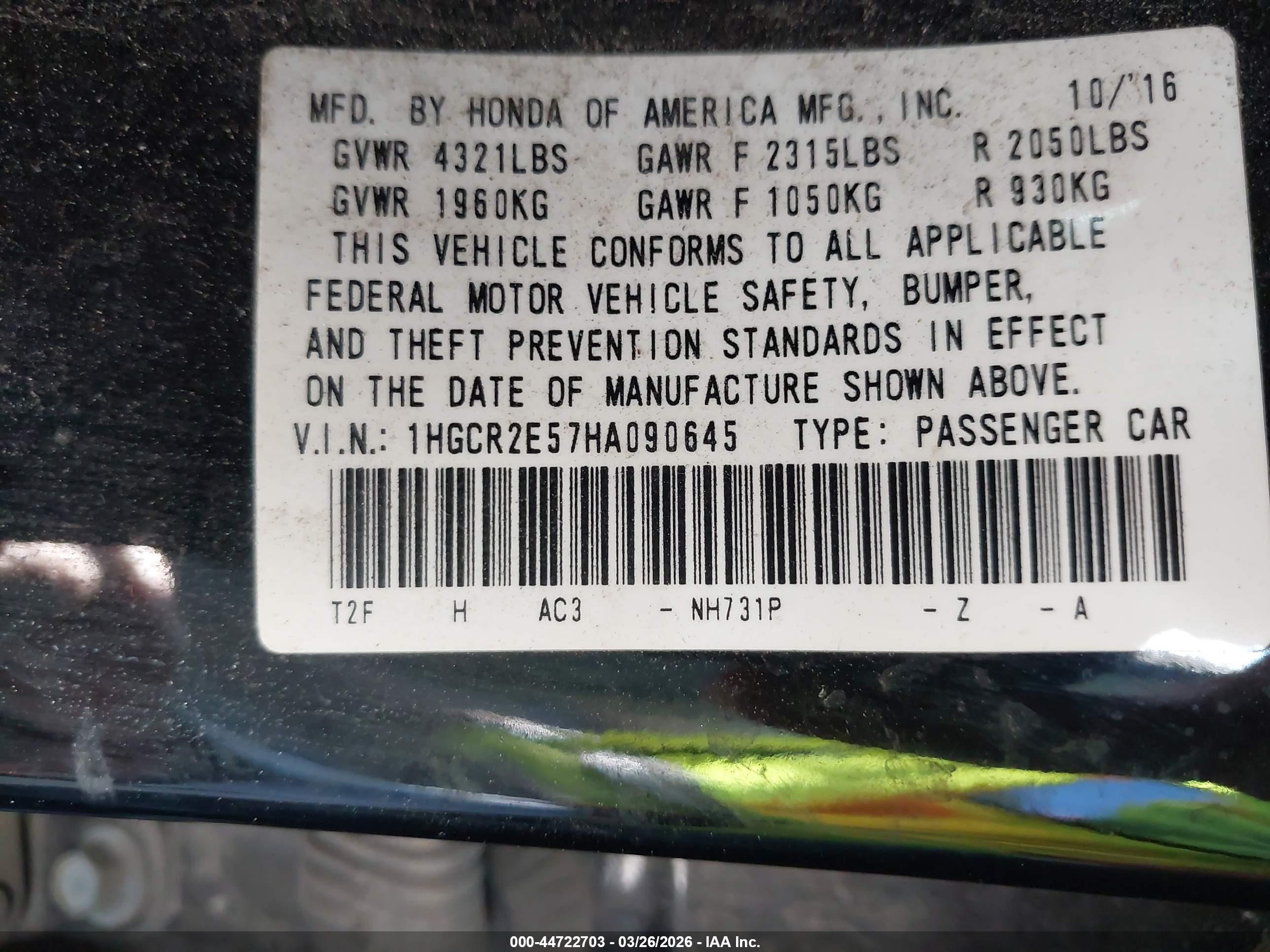 HONDA ACCORD image 9