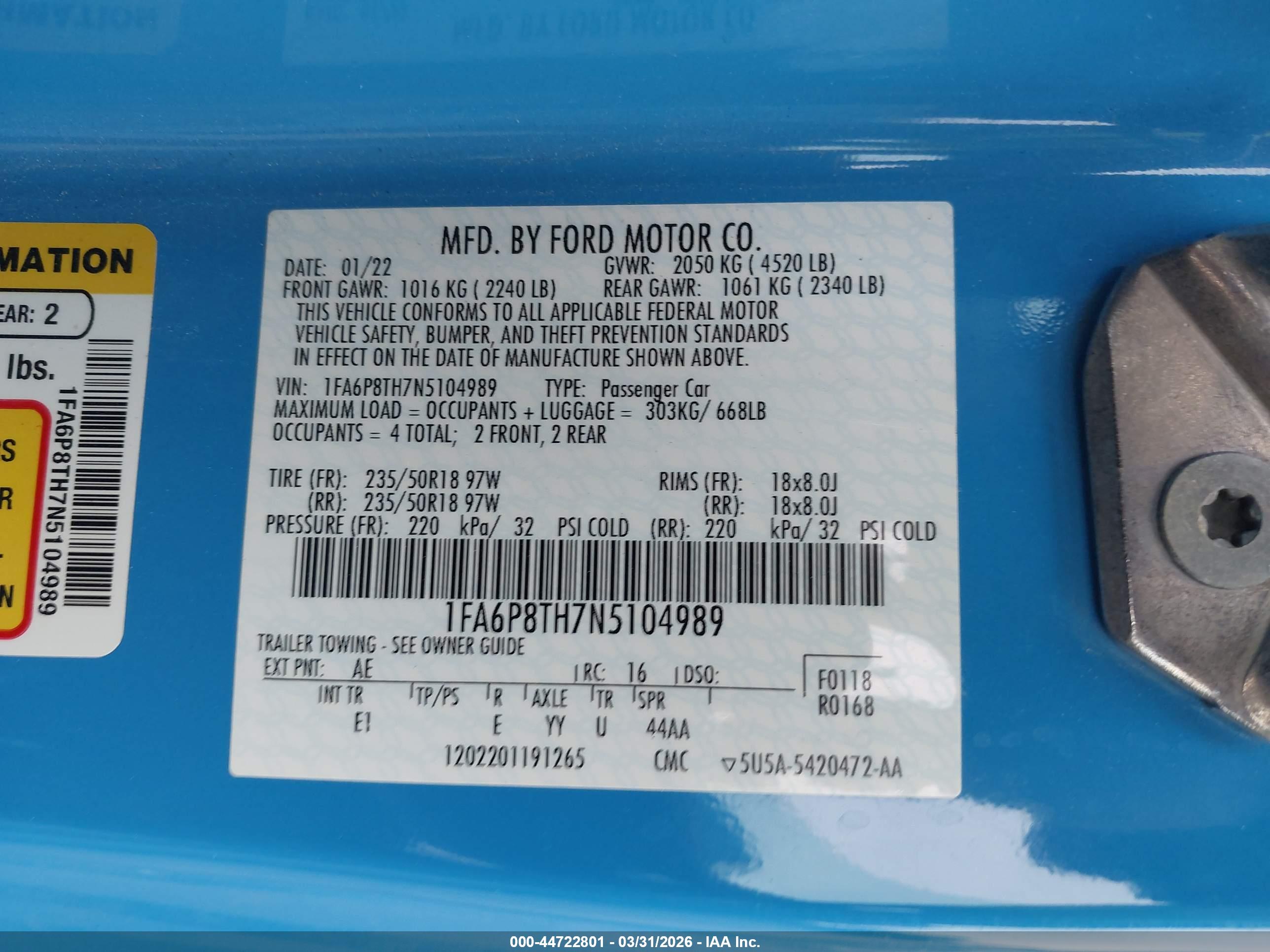 FORD MUSTANG image 9