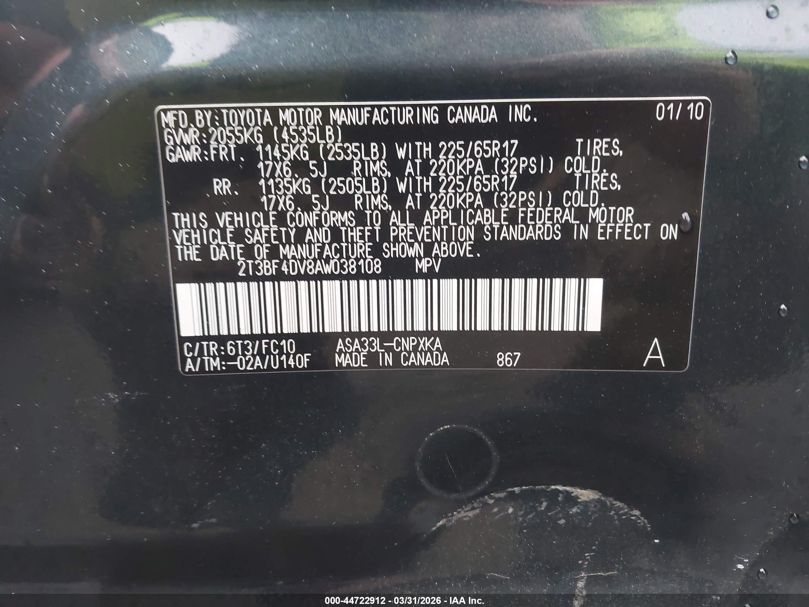 TOYOTA RAV4 image 9