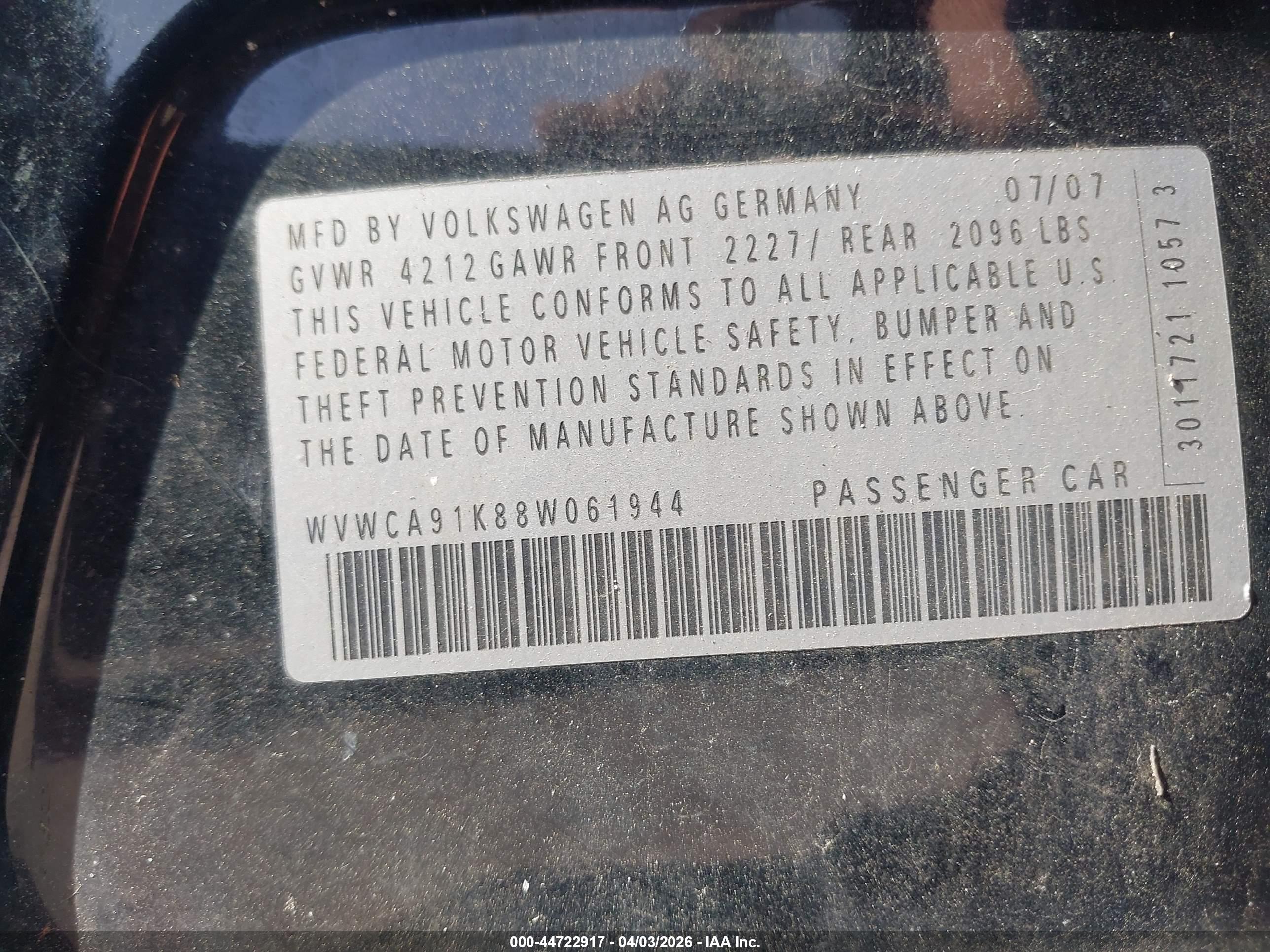 VOLKSWAGEN RABBIT image 9