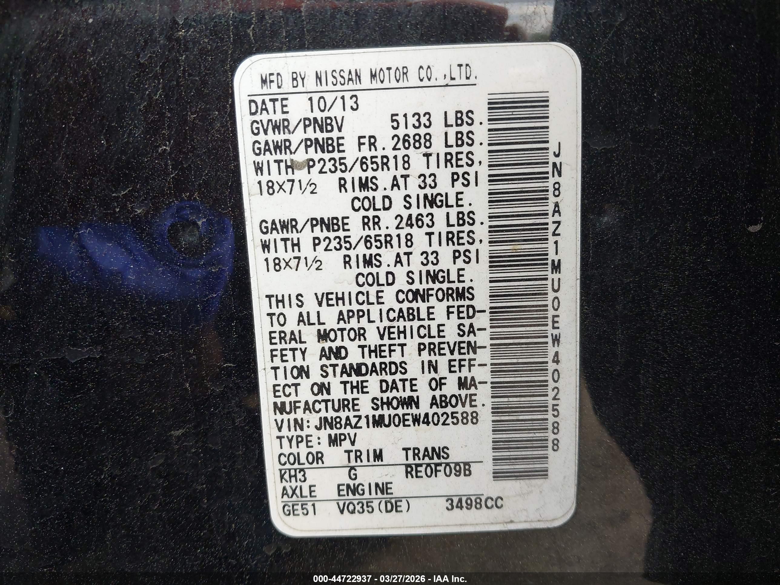 NISSAN MURANO image 9