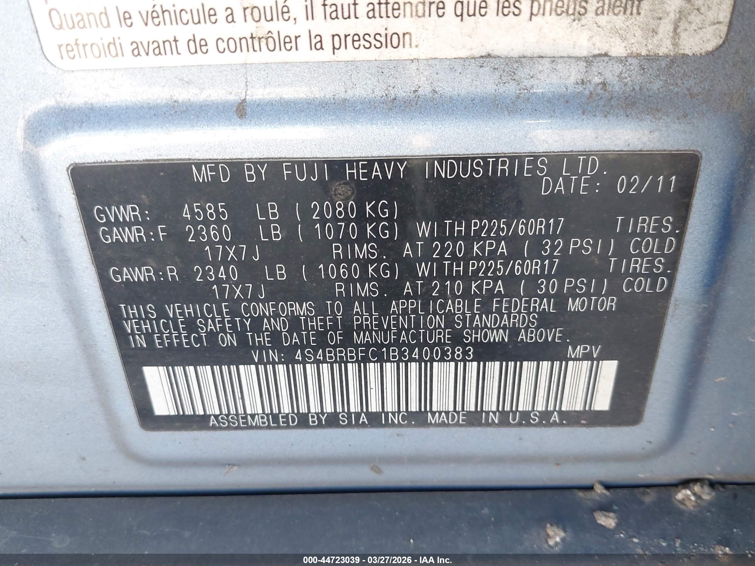 SUBARU OUTBACK image 9