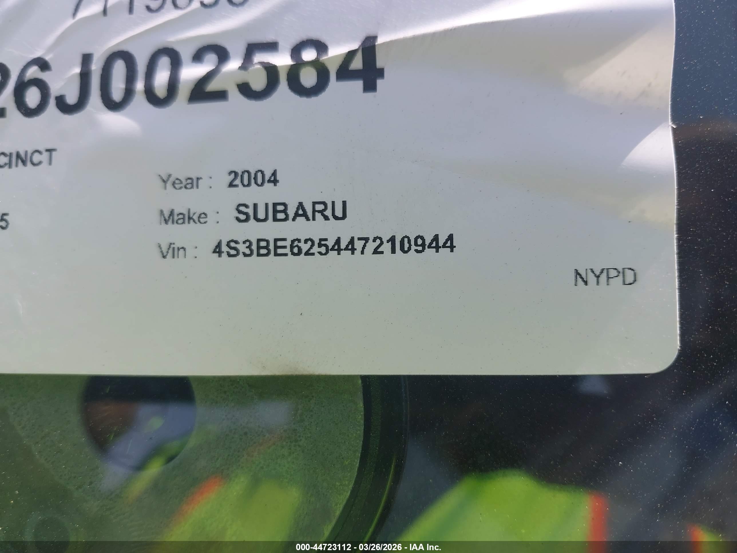 SUBARU LEGACY image 9
