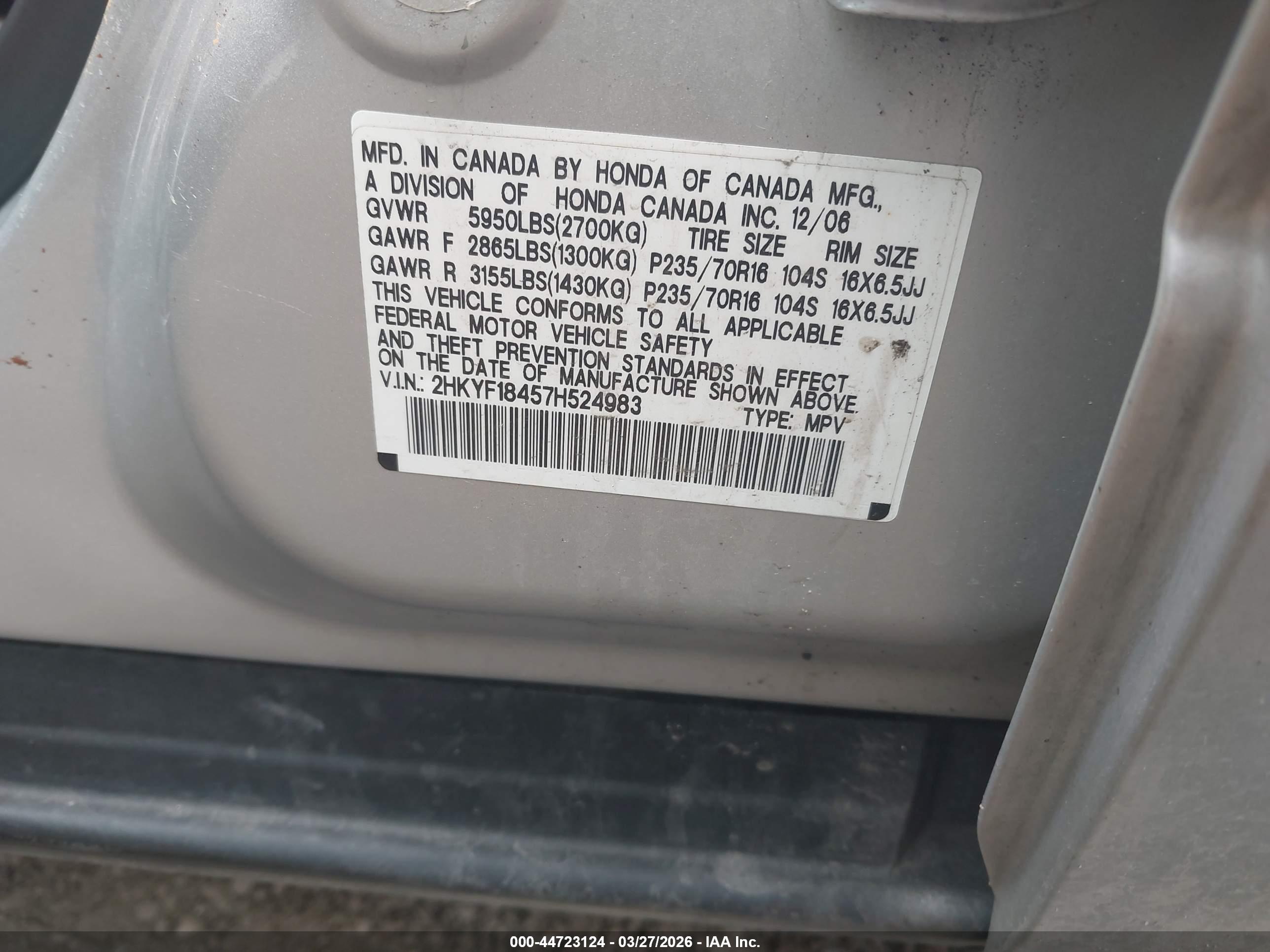 HONDA PILOT image 9